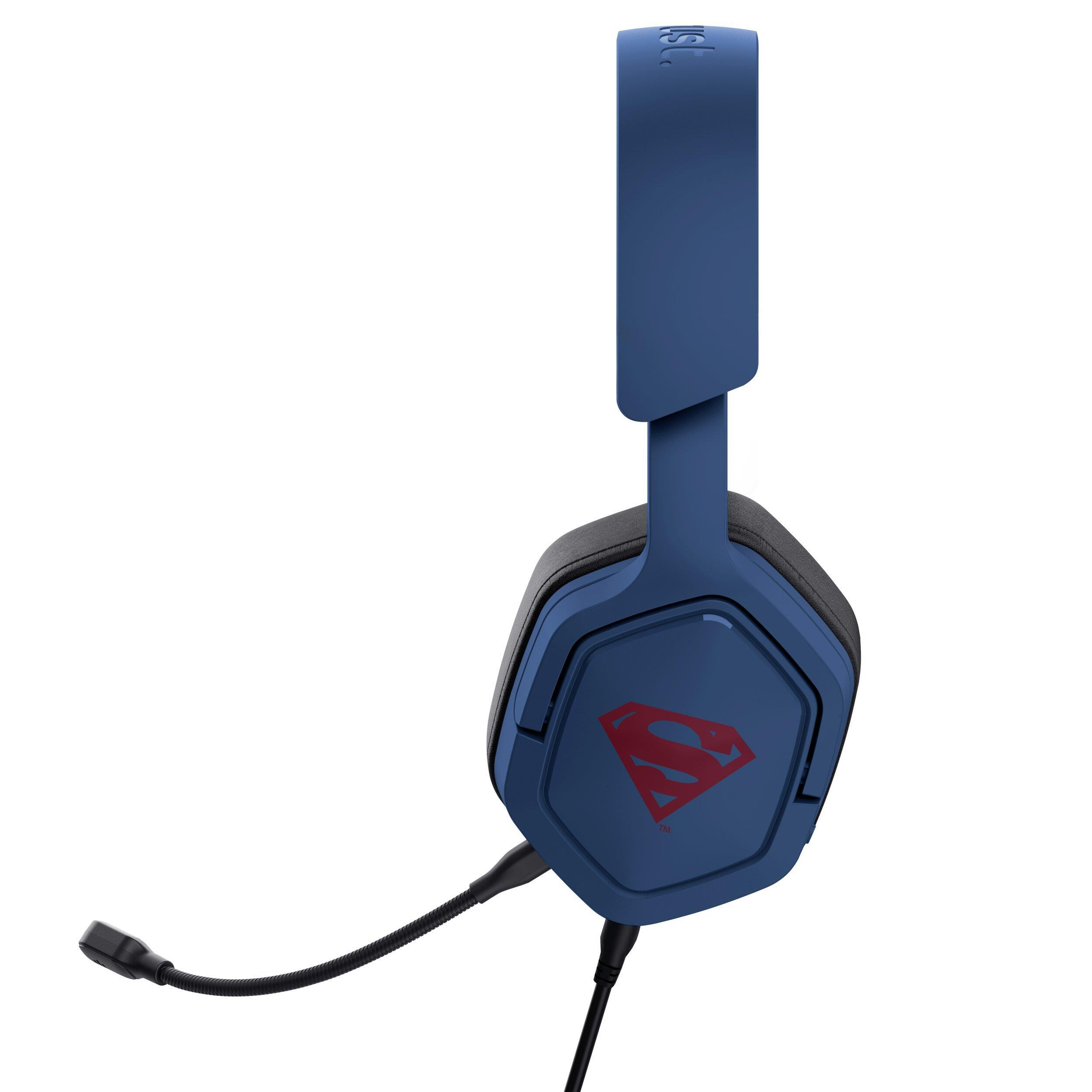 Trust GXT492SM Carus Superman Blu Cuffia Gaming per PC e Console - immagine 4