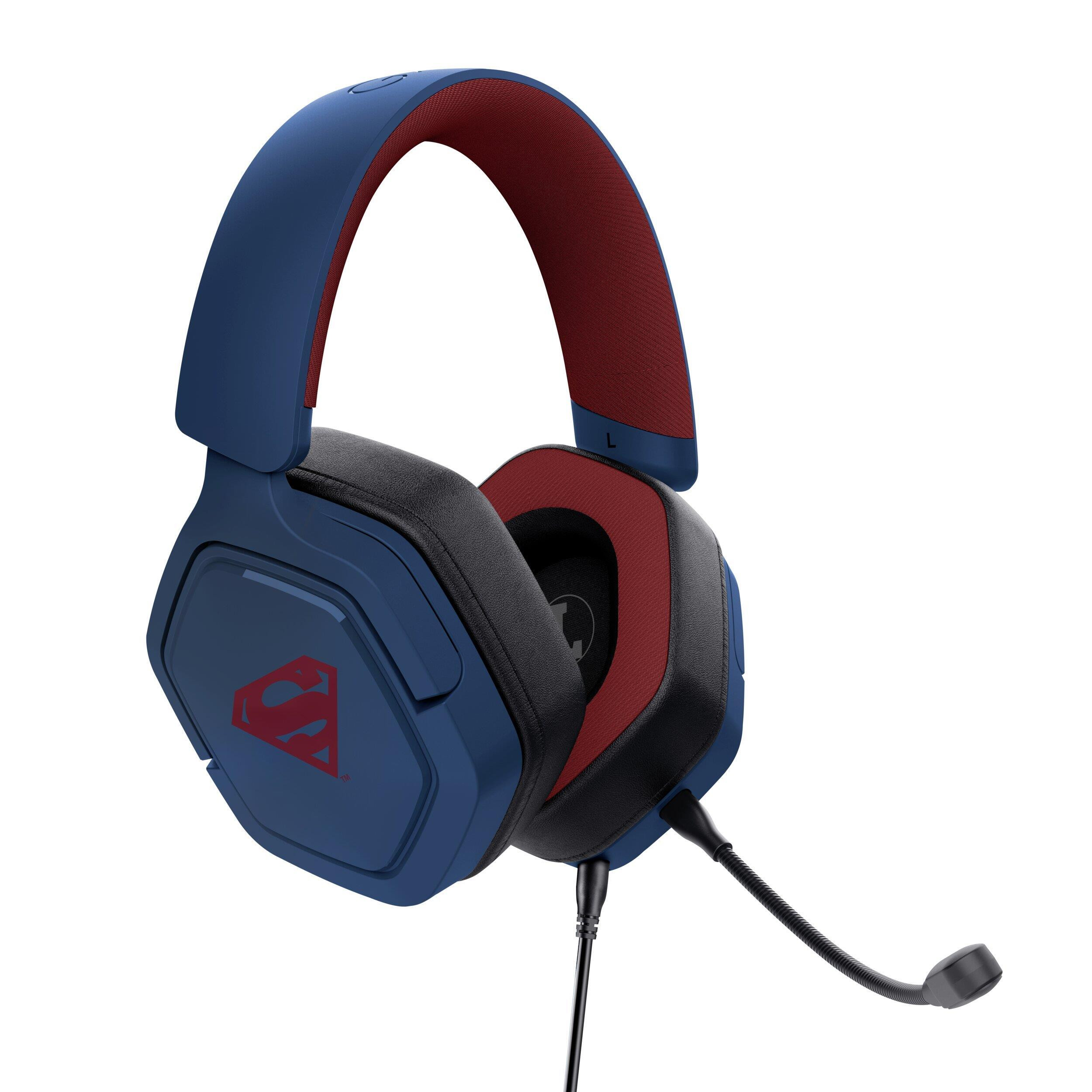 Trust GXT492SM Carus Superman Blu Cuffia Gaming per PC e Console - immagine 5