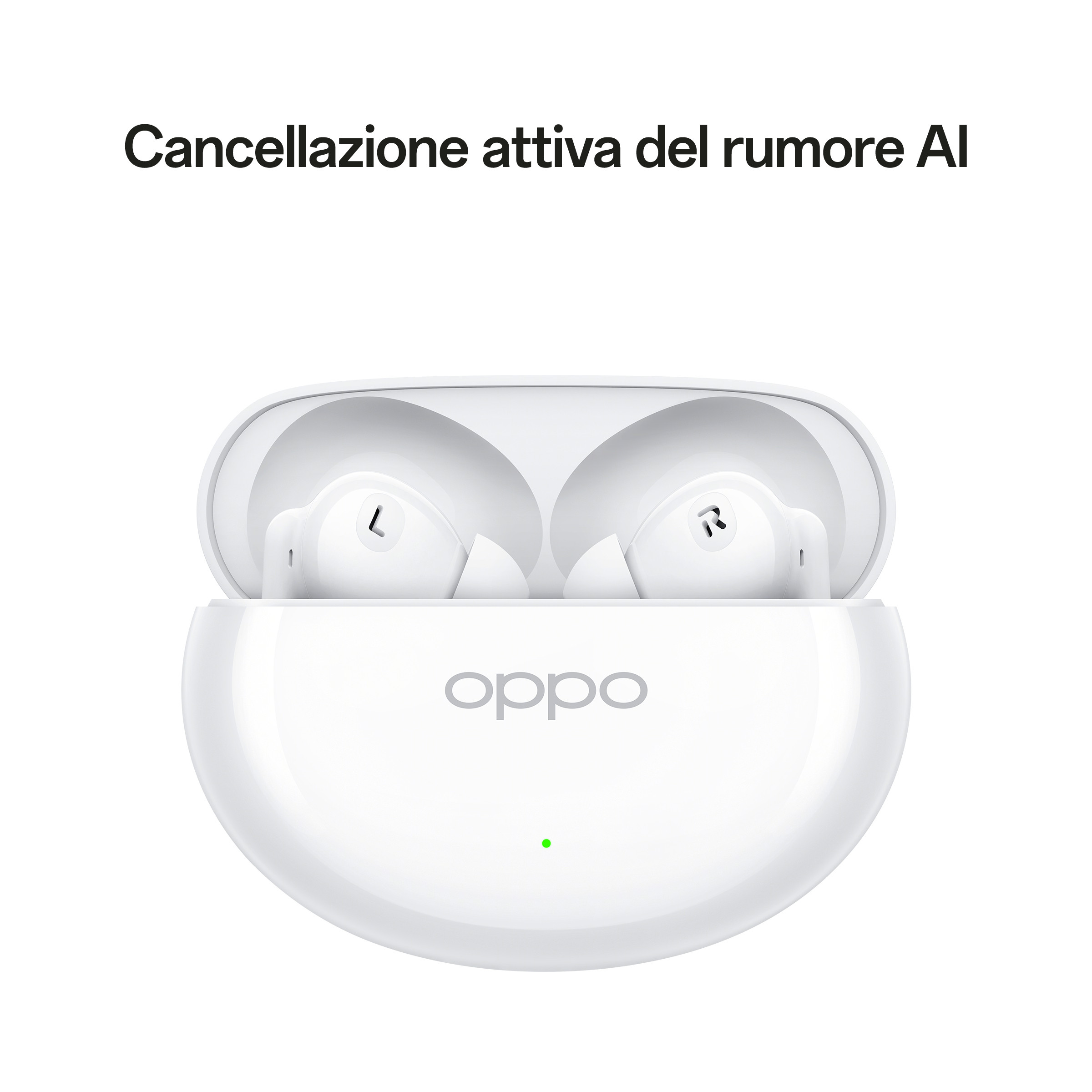 Oppo Enco Air4 Silky White Auricolari Bluetooth con Cancellazione del Rumore - immagine 3