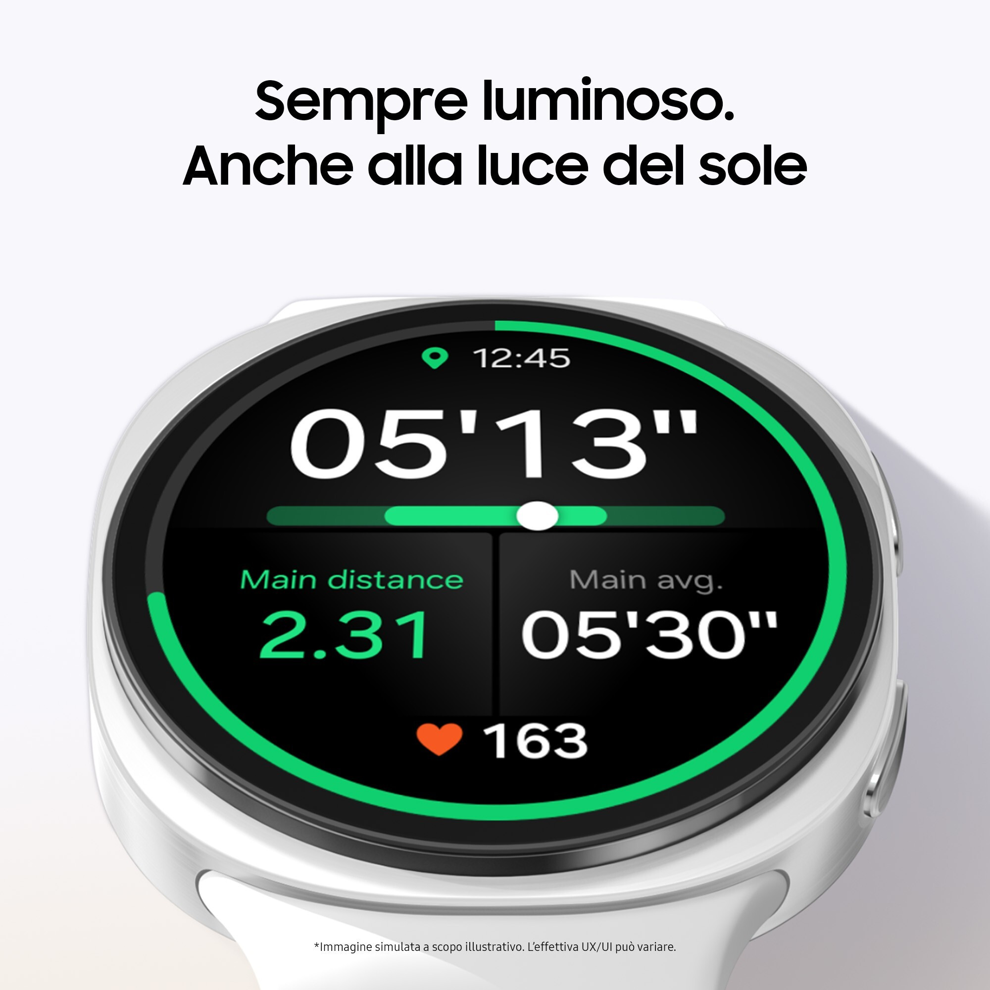 Samsung Galaxy Watch8 SML330NZSAITV Silver Smartwatch 44MM Bluetooth - immagine 3