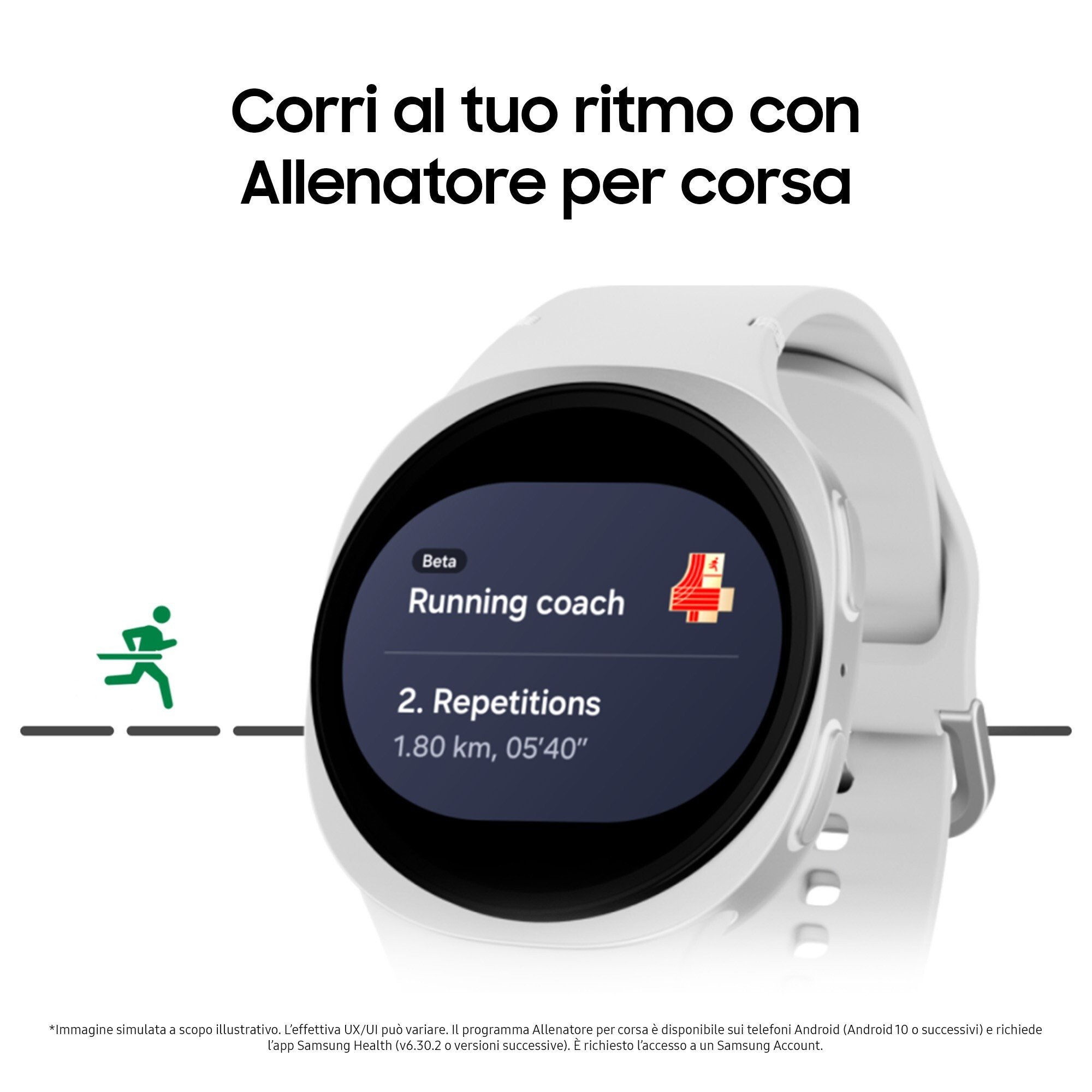 Samsung Galaxy Watch8 SML330NZSAITV Silver Smartwatch 44MM Bluetooth - immagine 5
