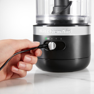 Kitchenaid 5KFCB519EBM Nero Opaco Tritatutto 240w Ciotola da 1.2LT - immagine 3
