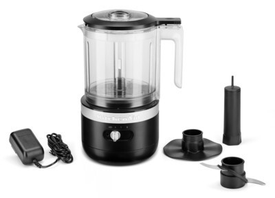 Kitchenaid 5KFCB519EBM Nero Opaco Tritatutto 240w Ciotola da 1.2LT - immagine 5