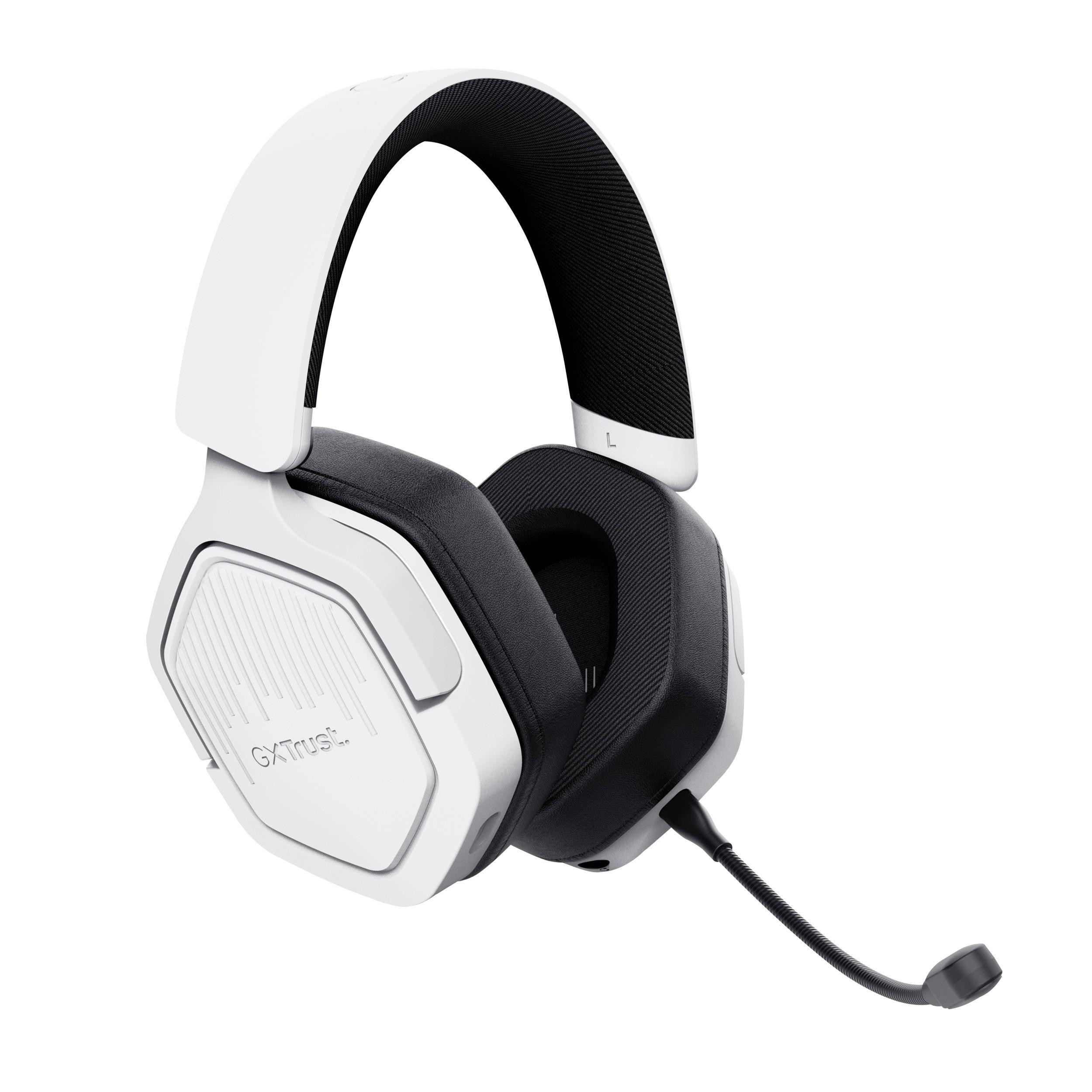 Trust GXT493W Carus White Cuffie Gaming per PC e Console - immagine 2