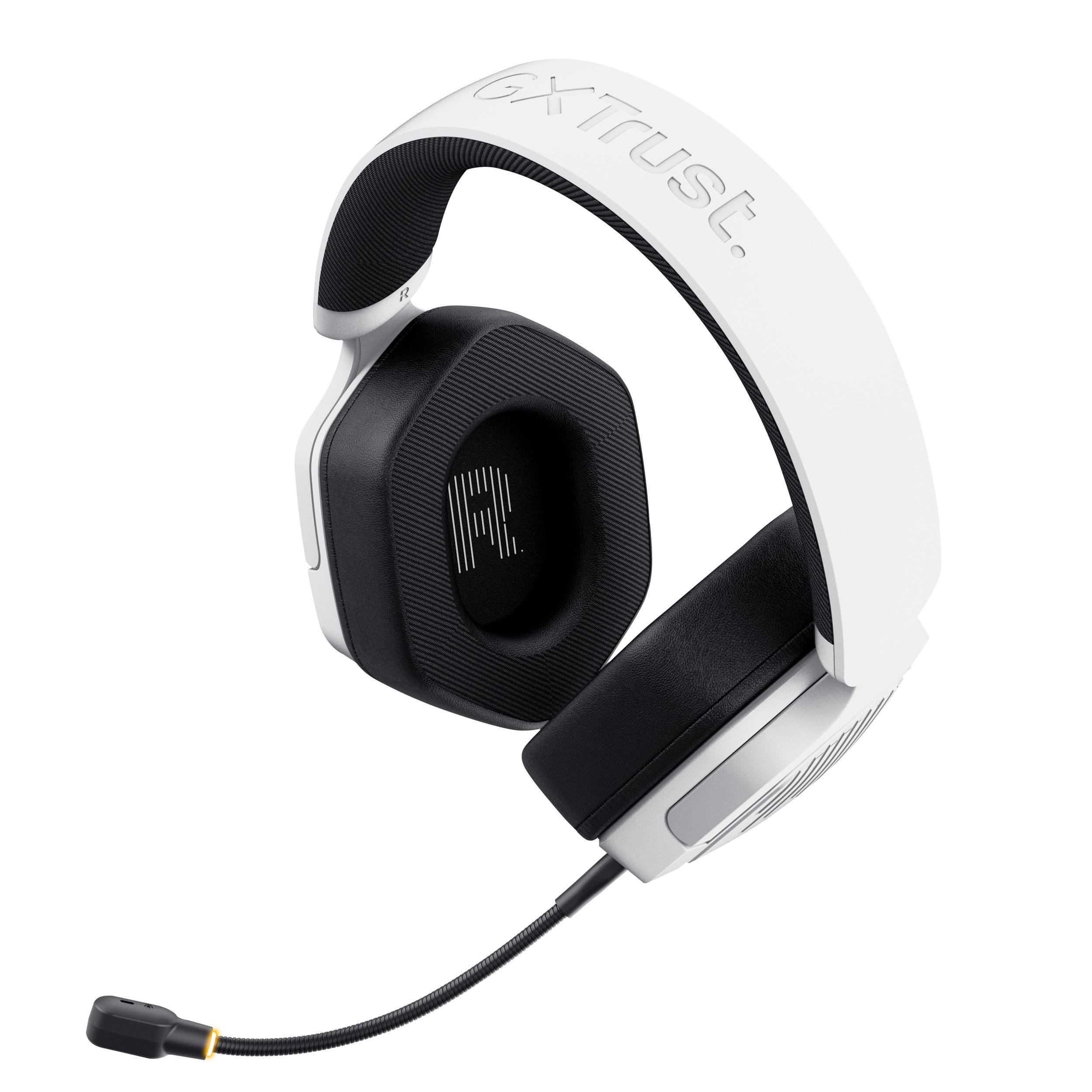 Trust GXT493W Carus White Cuffie Gaming per PC e Console - immagine 3
