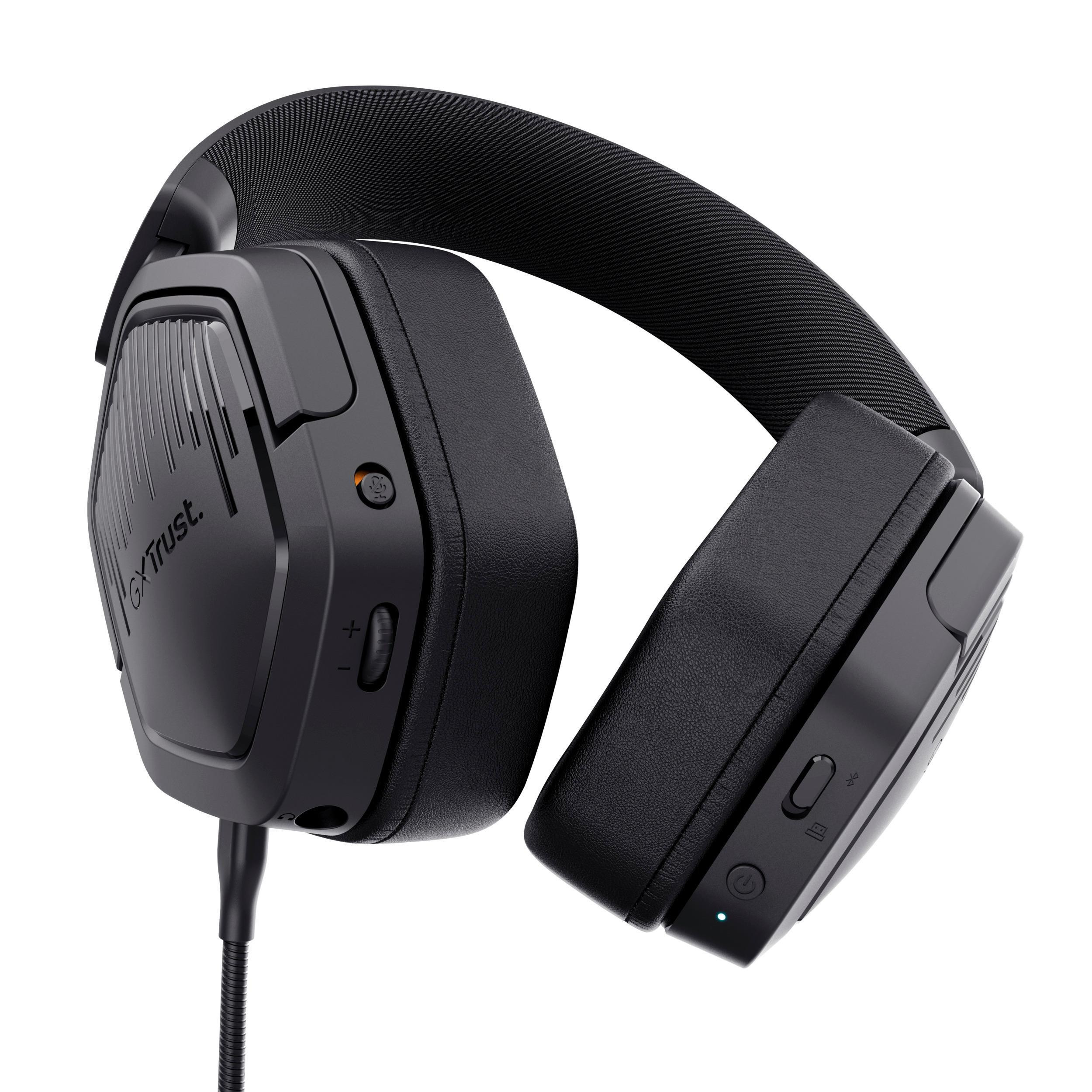 Trust GXT493 Carus Black Cuffie Gaming per PC e Console - immagine 2