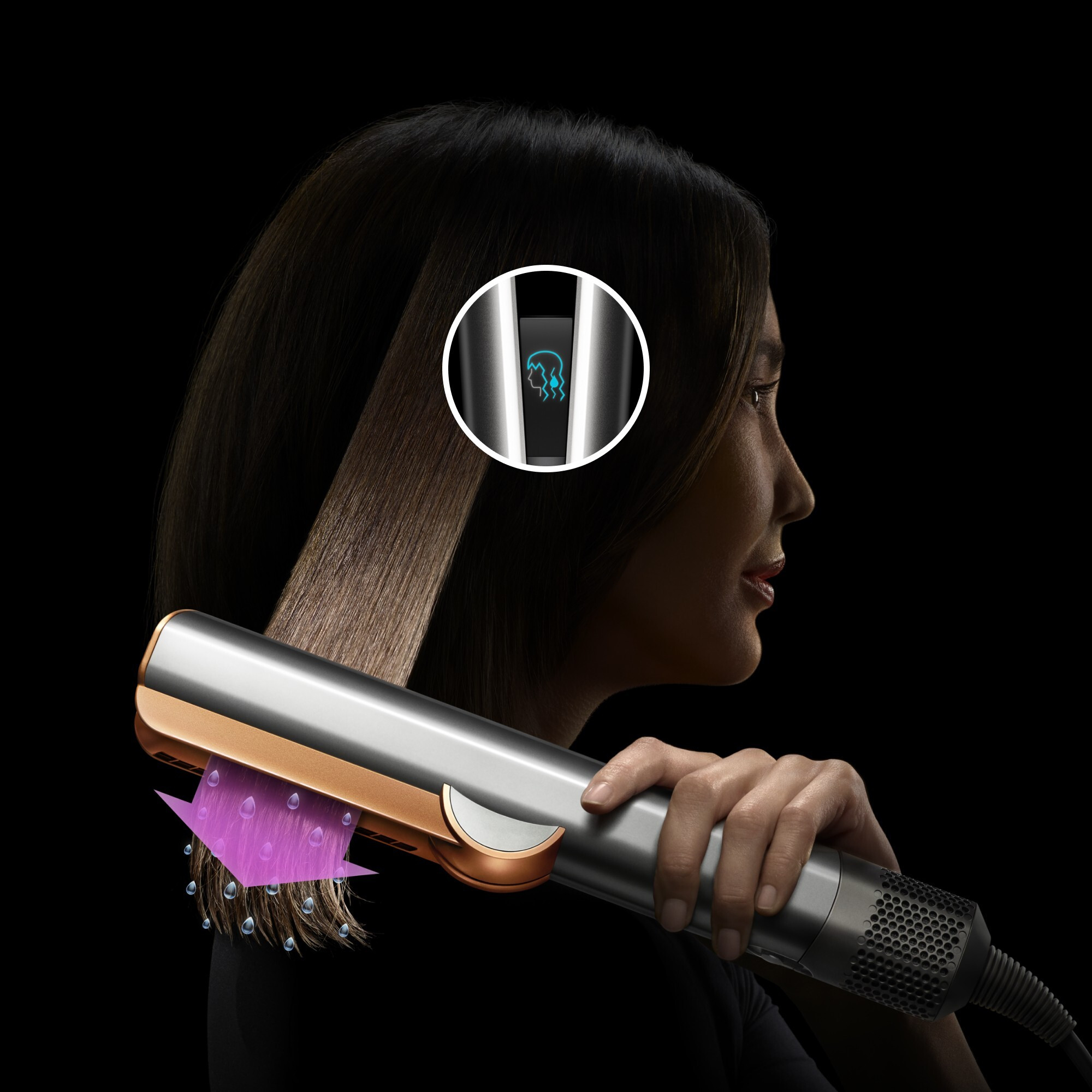 Dyson Airstrait Cipria-Oro Rosa Piastra per Capelli 1600W - immagine 3