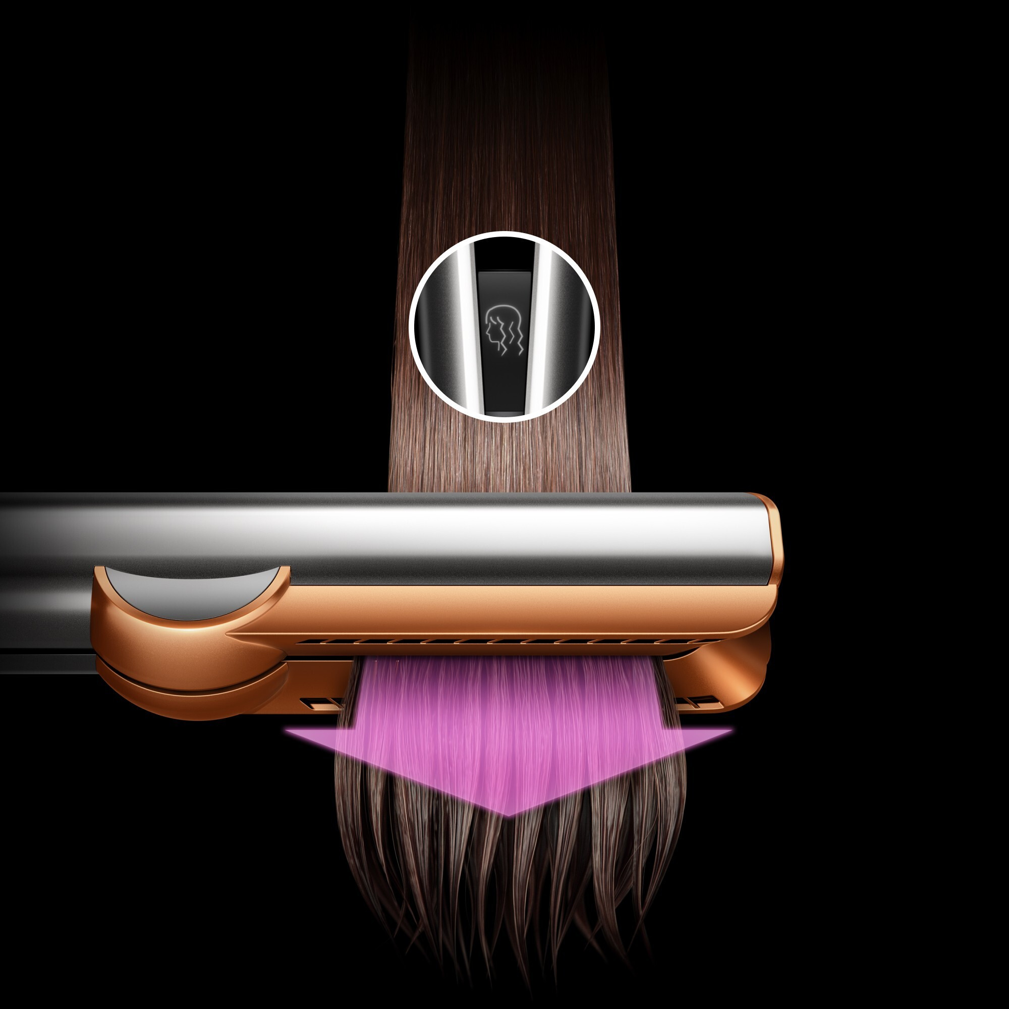 Dyson Airstrait Cipria-Oro Rosa Piastra per Capelli 1600W - immagine 4