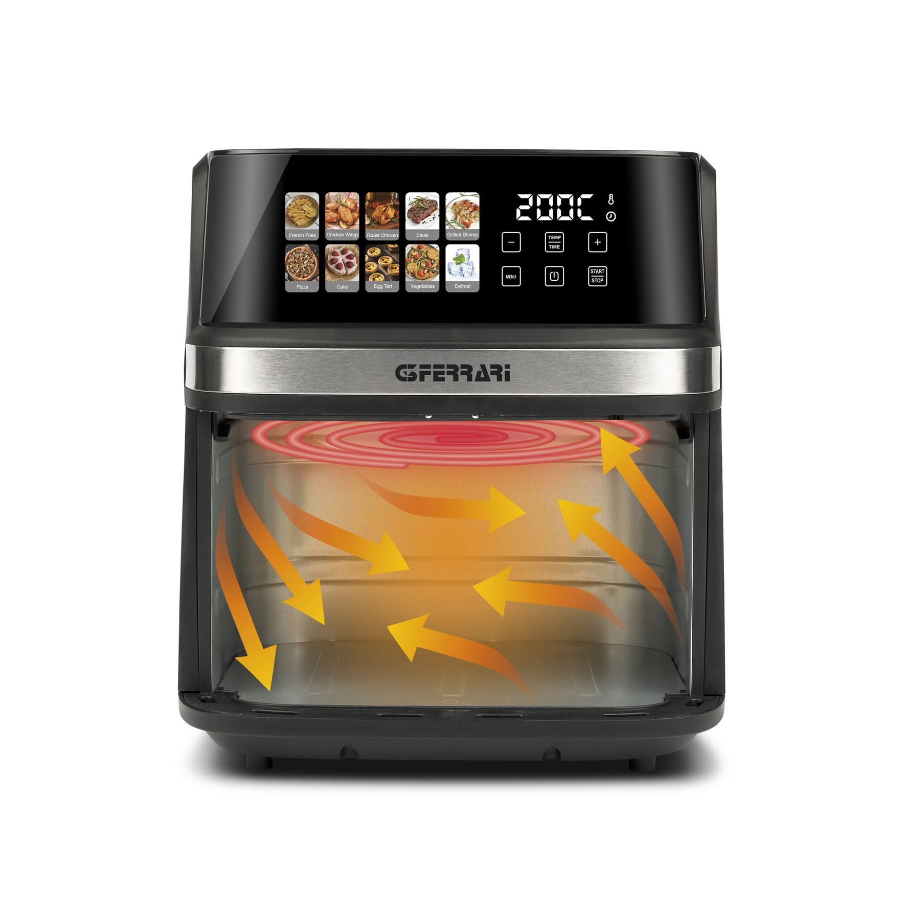 G3 Ferrari Friggisano 8L Friggitrice ad Aria 1700W 8LT con Display a Colori - immagine 6