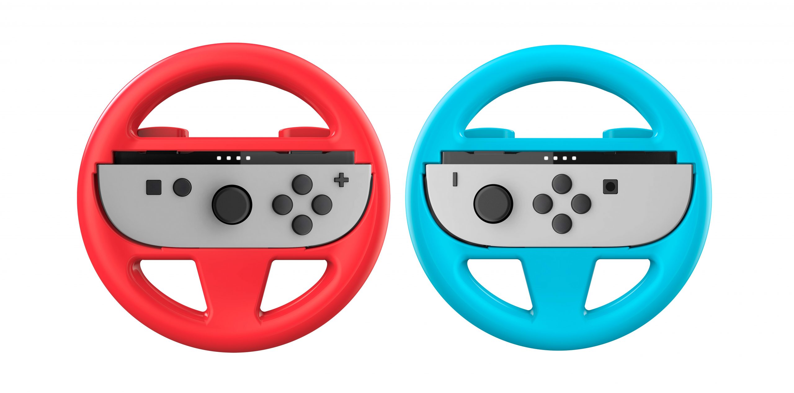 Nacon Switch New Dual Wheel Coppia Volanti per Joy-Con Switch 2 Rosso-Blu - immagine 3
