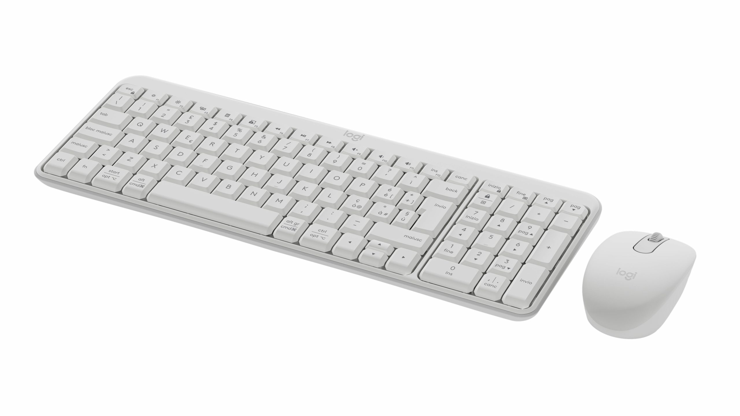 Logitech MK250 Combo Off-White Kit Tastiera e Mouse Wireless - immagine 2