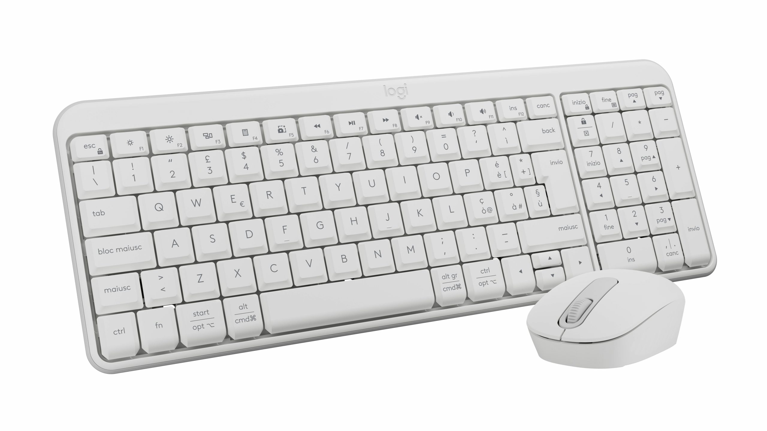 Logitech MK250 Combo Off-White Kit Tastiera e Mouse Wireless - immagine 3