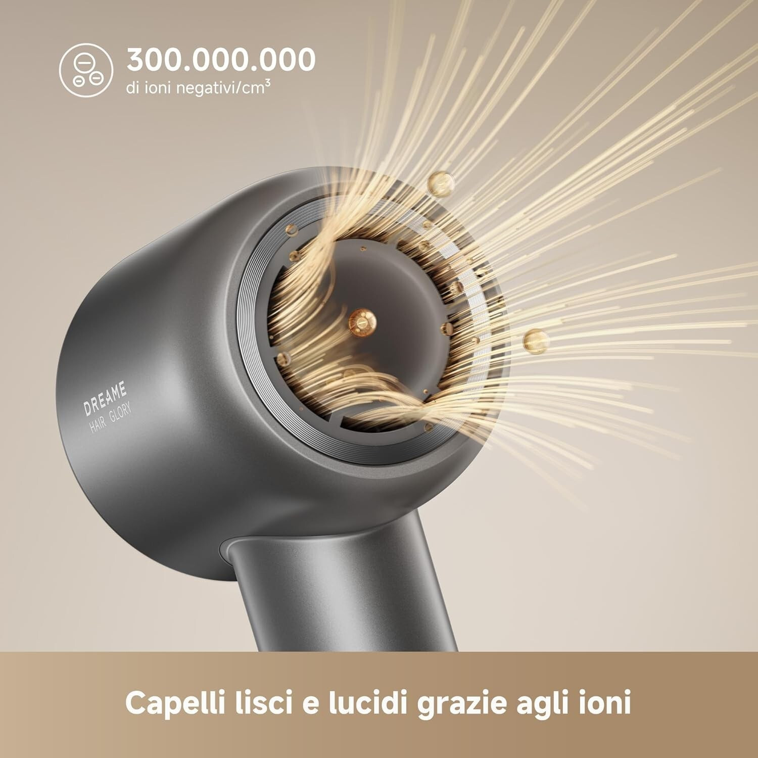 Dreame Glory Mix Nero Asciugacapelli 2200W con Diffusore - immagine 5