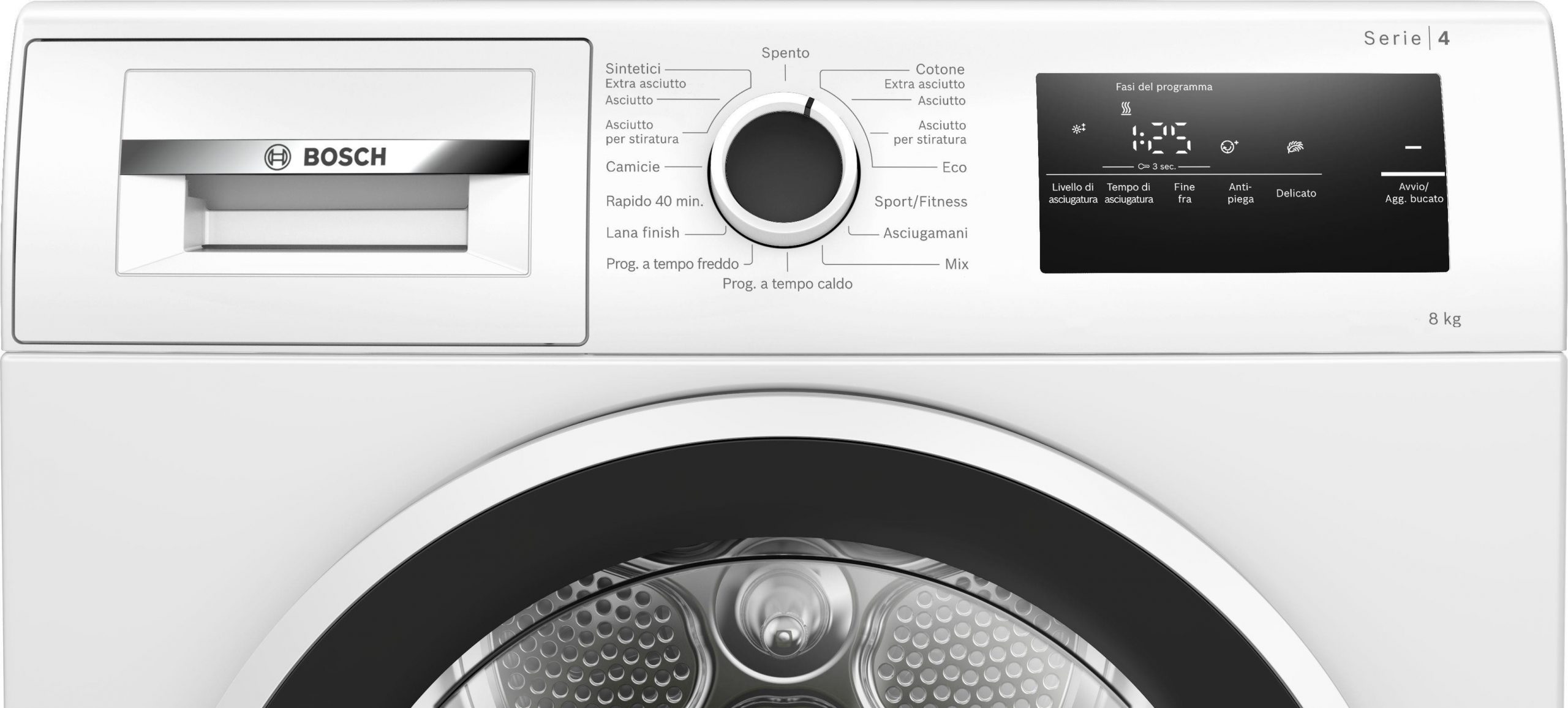 Bosch WTH85218II Asciugatrice Carica Frontale 8KG - immagine 2