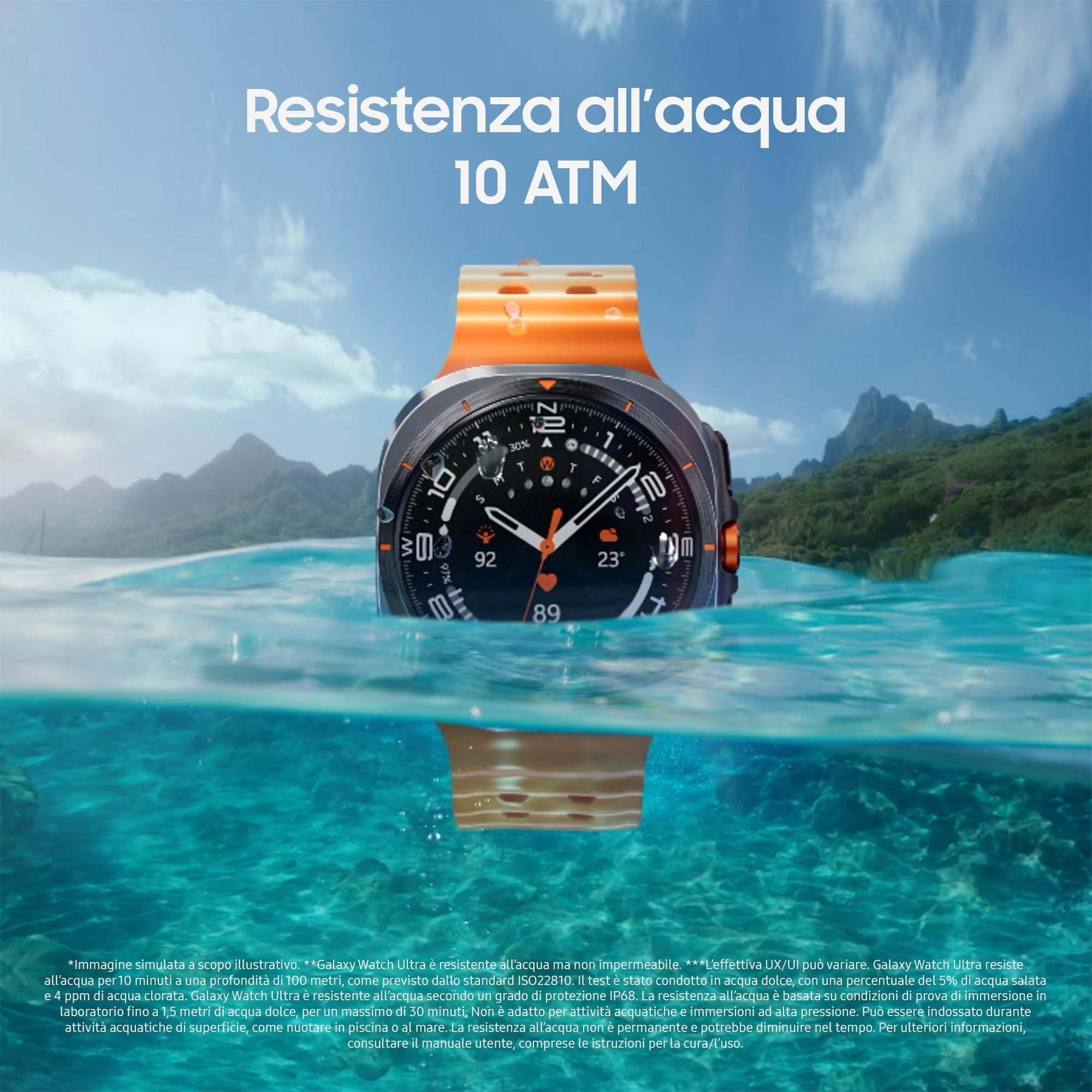 Samsung Galaxy Watch Ultra SML705FZB2ITV Titaniumblue Smartwatch 47MM LTE - immagine 2