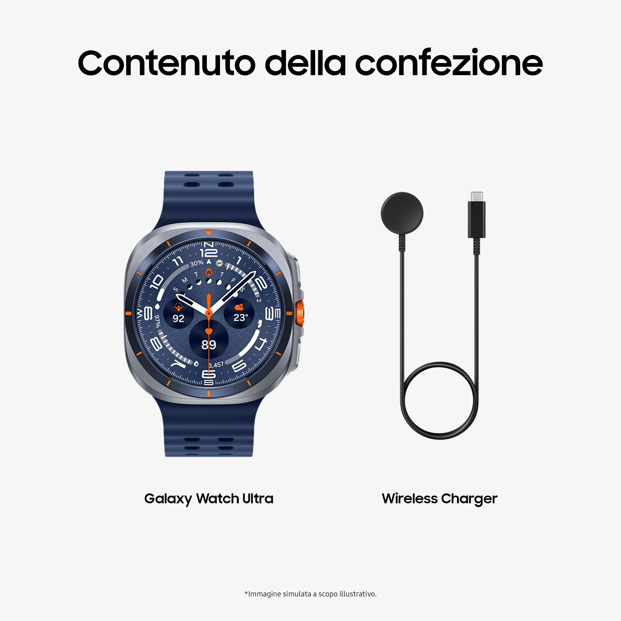 Samsung Galaxy Watch Ultra SML705FZB2ITV Titaniumblue Smartwatch 47MM LTE - immagine 4