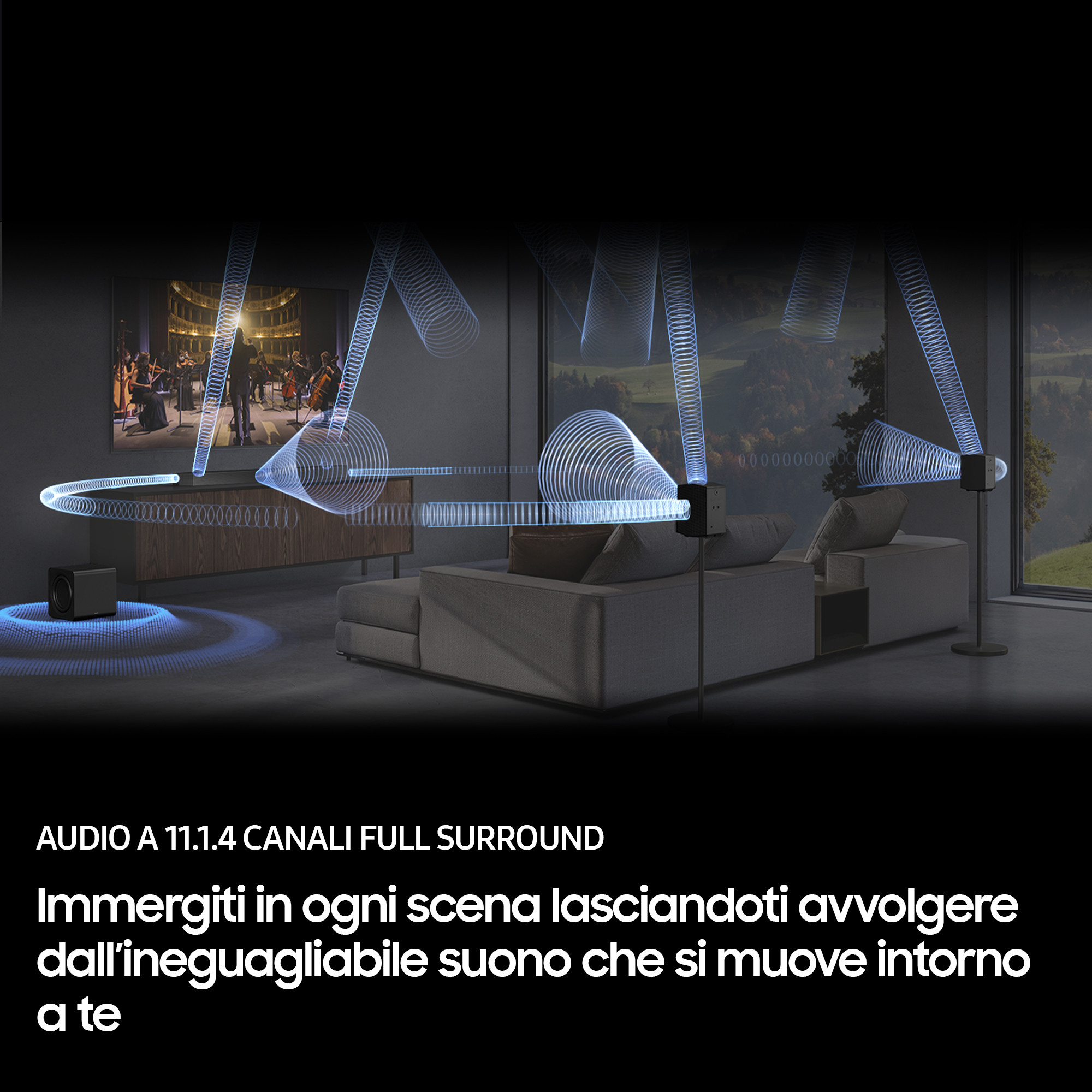 Samsung HWQ990F Soundbar con Subwoofer Wireless 11.1.4 Canali 210W - immagine 5