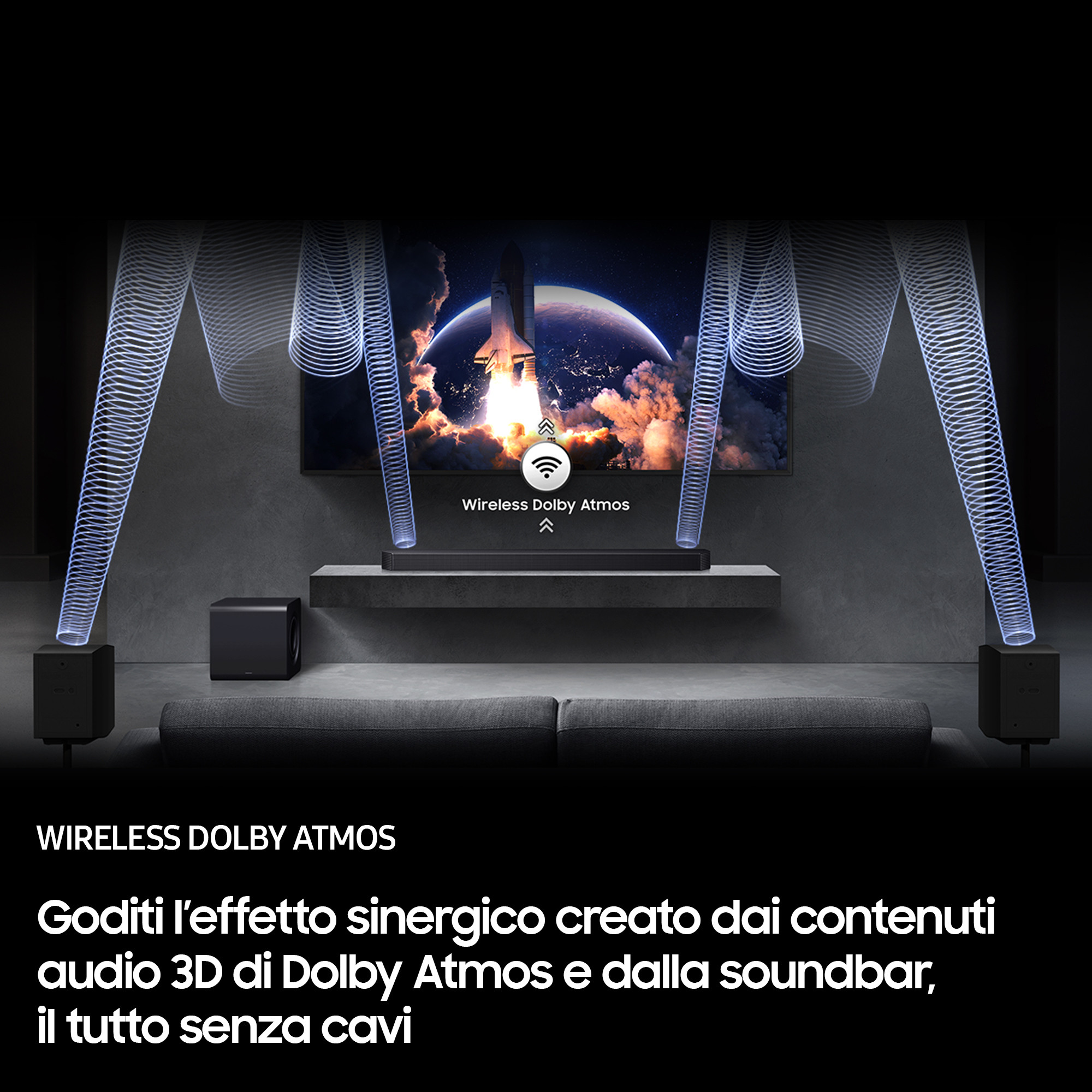 Samsung HWQ990F Soundbar con Subwoofer Wireless 11.1.4 Canali 210W - immagine 6