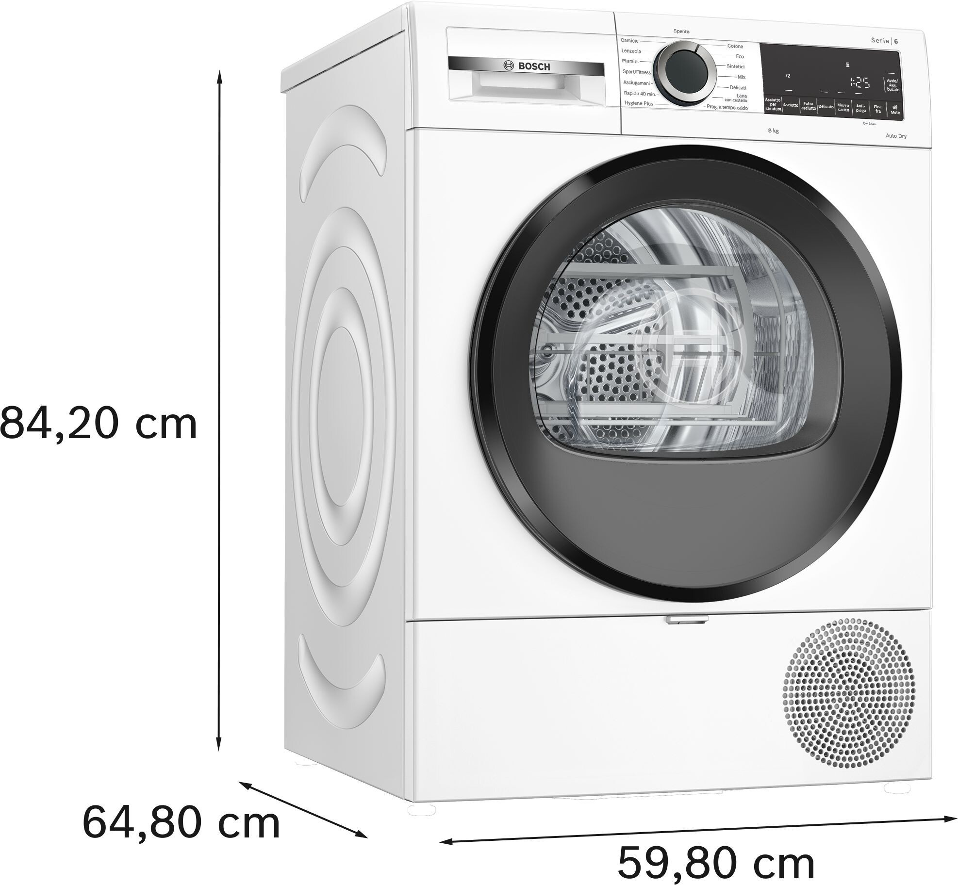 Bosch WQG233D1II Asciugatrice Carica Frontale 8KG - immagine 2