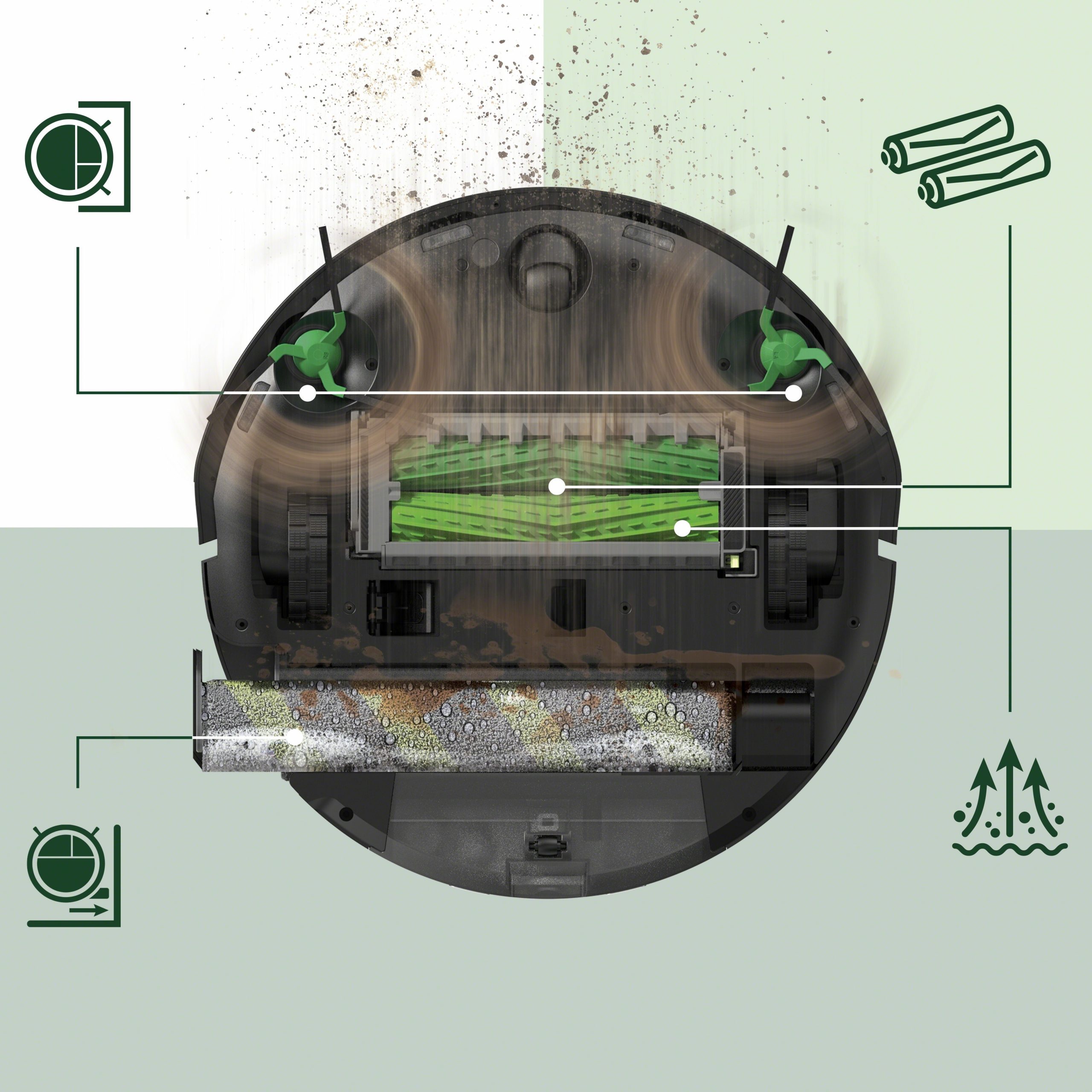 iRobot Roomba Max 705 Combo Robot Lava-Aspira con Dock per Autosvuotamento - immagine 2