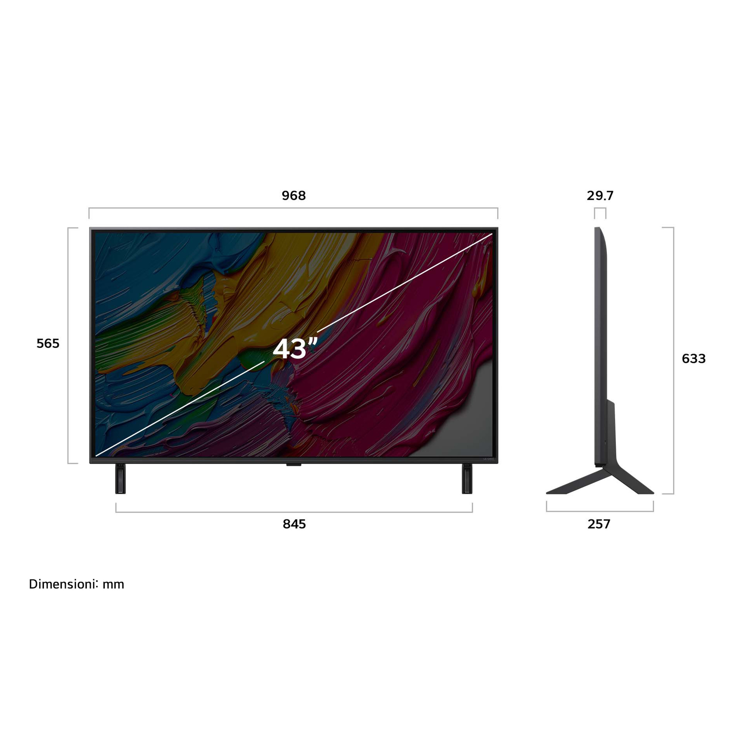 LG 43QNED80A6A Smart TV LED Qned 43 Pollici UHD 4K Webos Tv - immagine 4