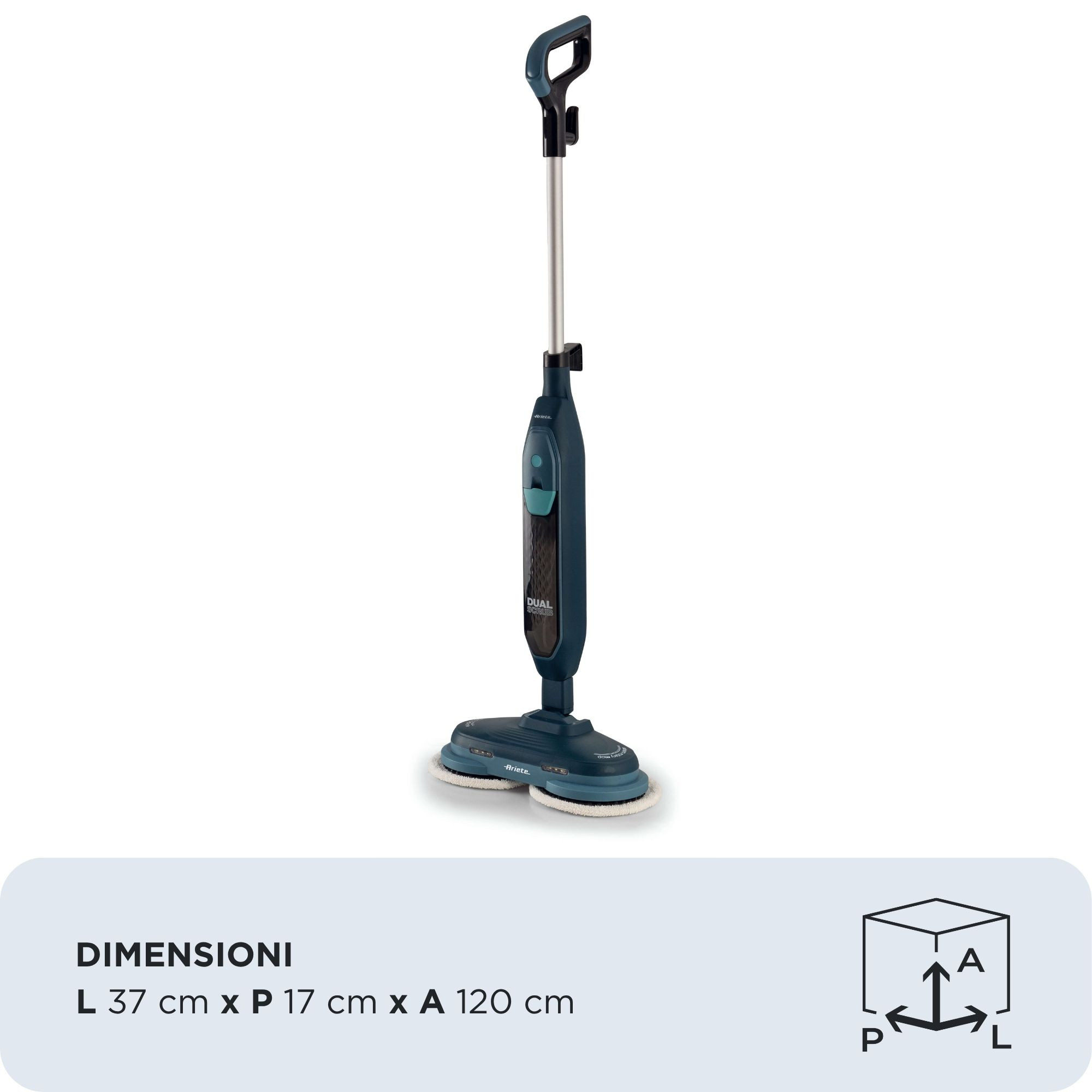 Ariete Dual Scrub Steam Scopa a Vapore 1200W - immagine 2