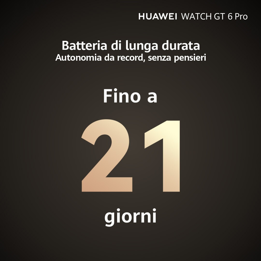 Huawei Watch GT6 Pro 46MM Black Smartwatch 1.47 Pollici - immagine 4