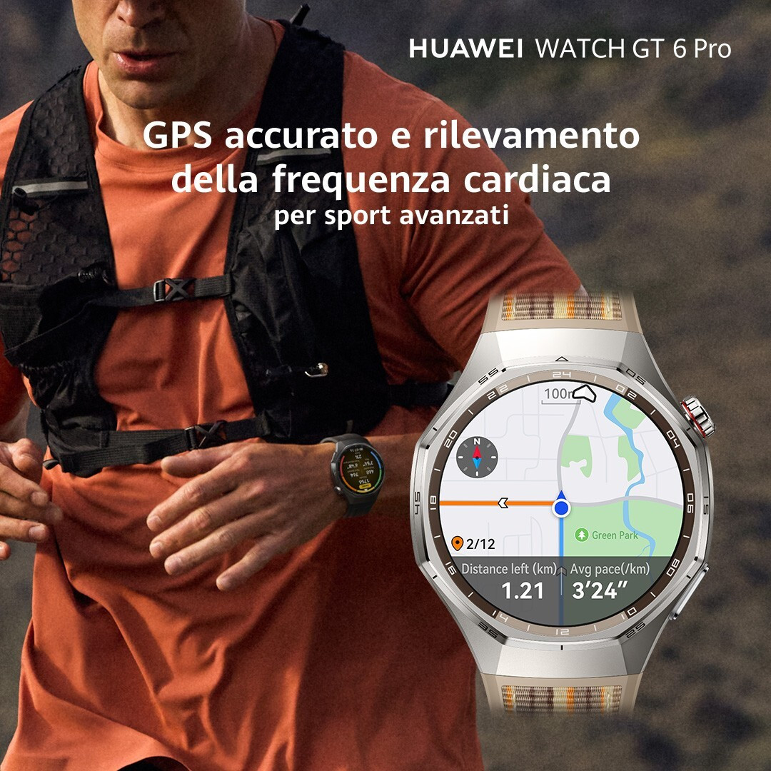 Huawei Watch GT6 Pro 46MM Black Smartwatch 1.47 Pollici - immagine 5