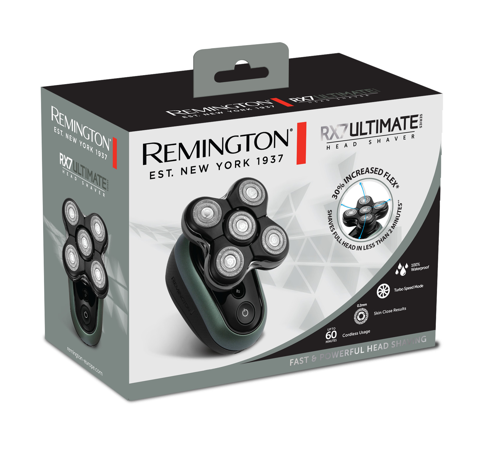 Remington RX7 Ultimate XR1600 Rasoio Ricaricabile per la Testa - immagine 3