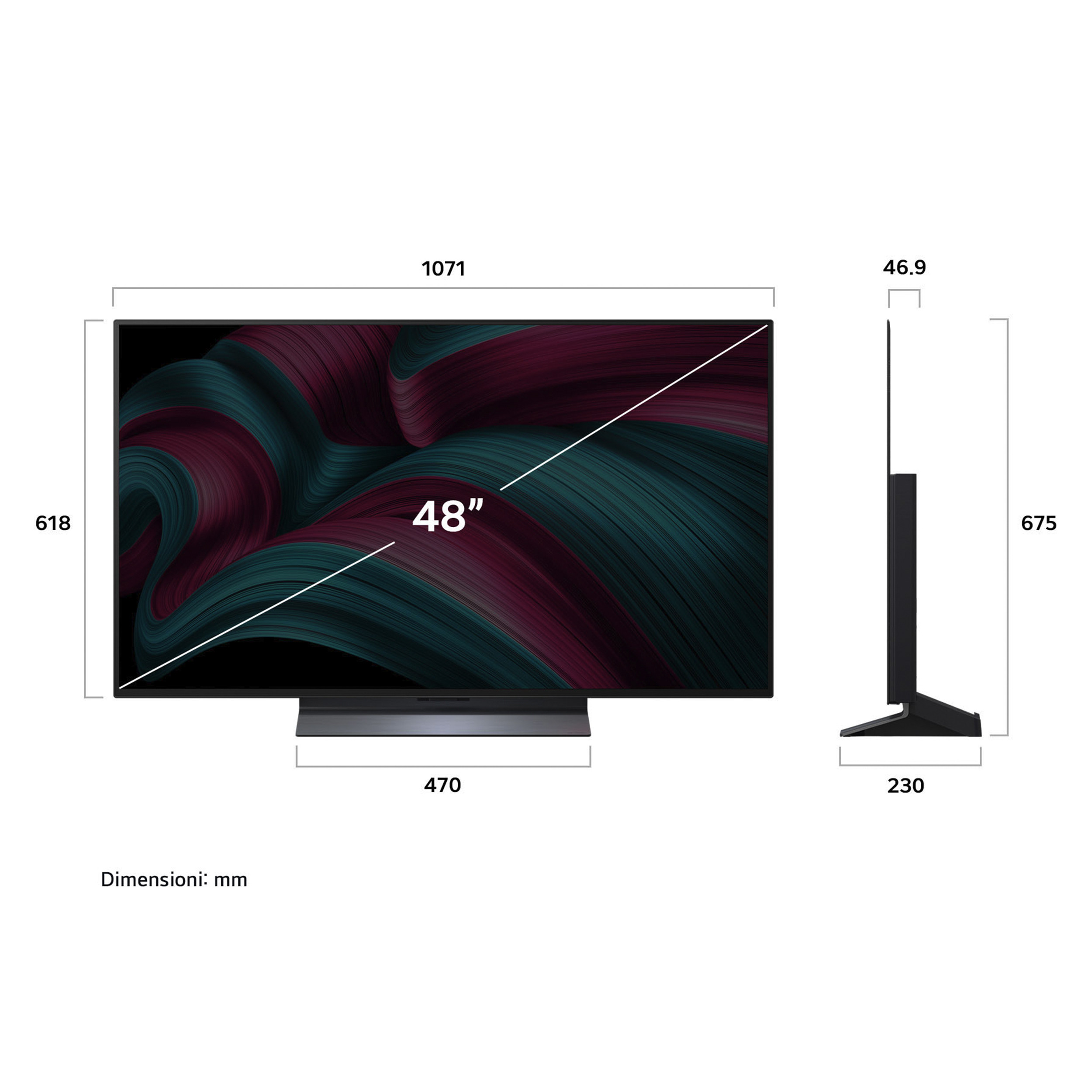 LG OLED42C55LA Smart TV Oled Evo 42 Pollici UHD 4K Webos TV - immagine 4
