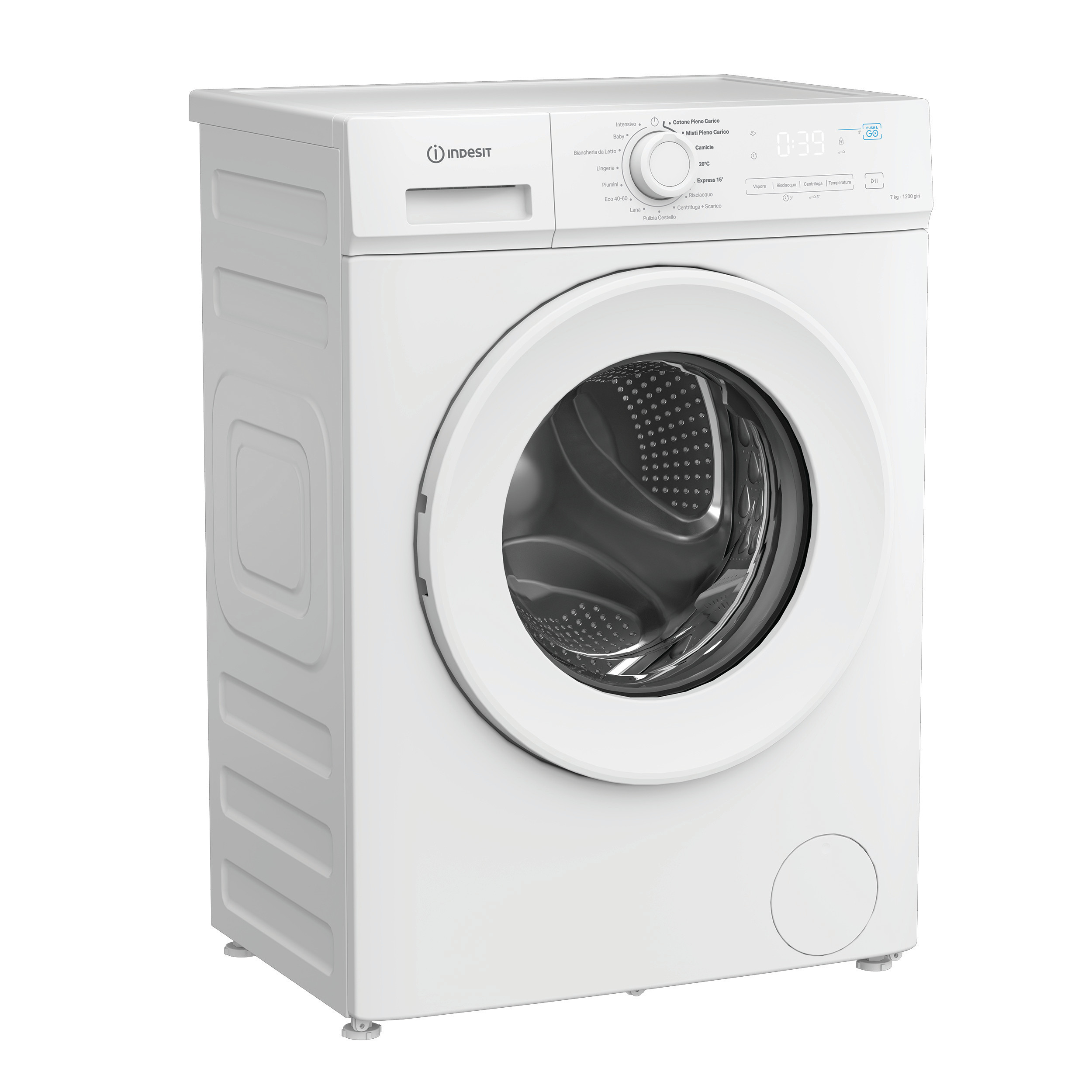Indesit IMA762MYTIMEIT Lavatrice Carica Frontale Stretta 47.4CM 7KG 1200 Giri - immagine 3