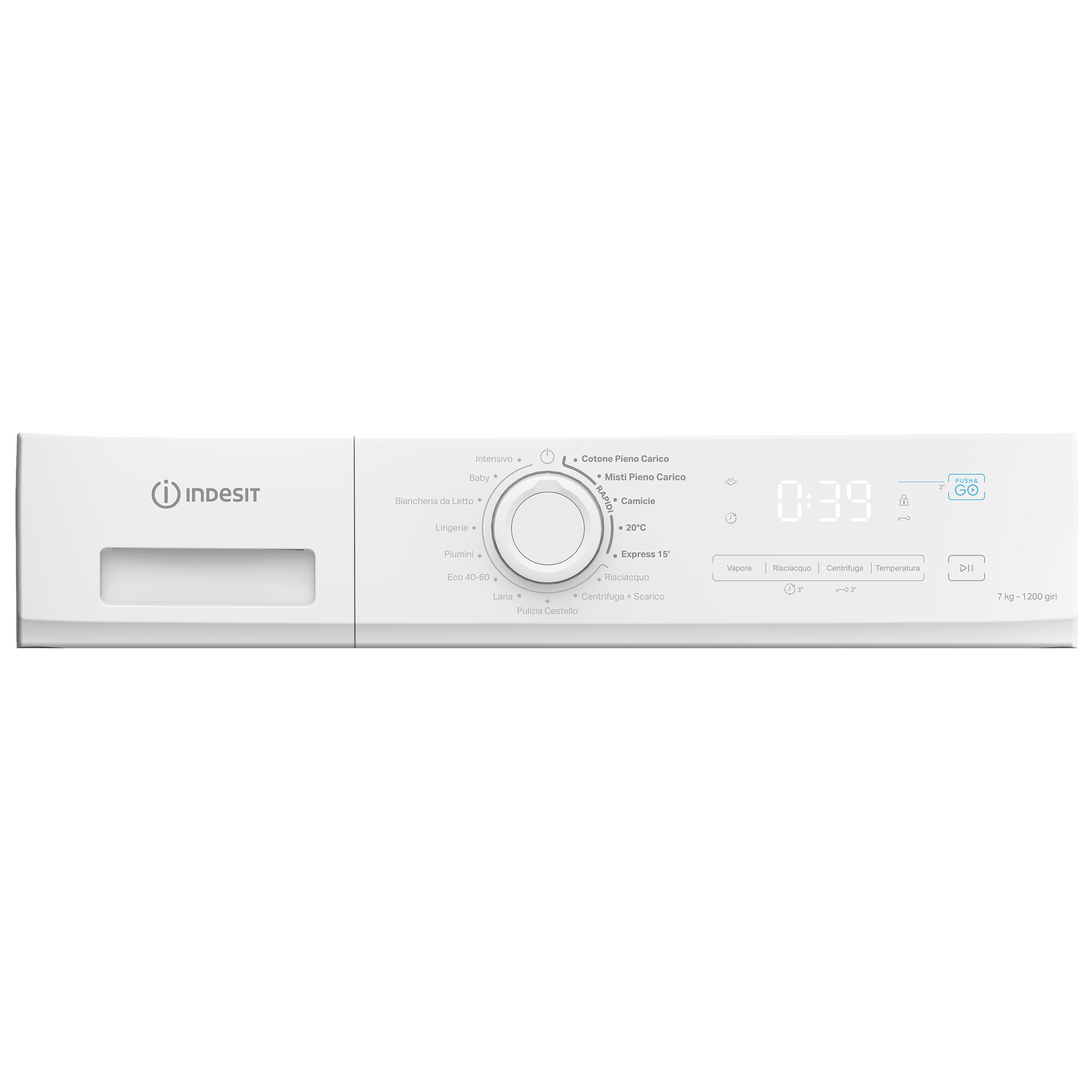 Indesit IMA762MYTIMEIT Lavatrice Carica Frontale Stretta 47.4CM 7KG 1200 Giri - immagine 5