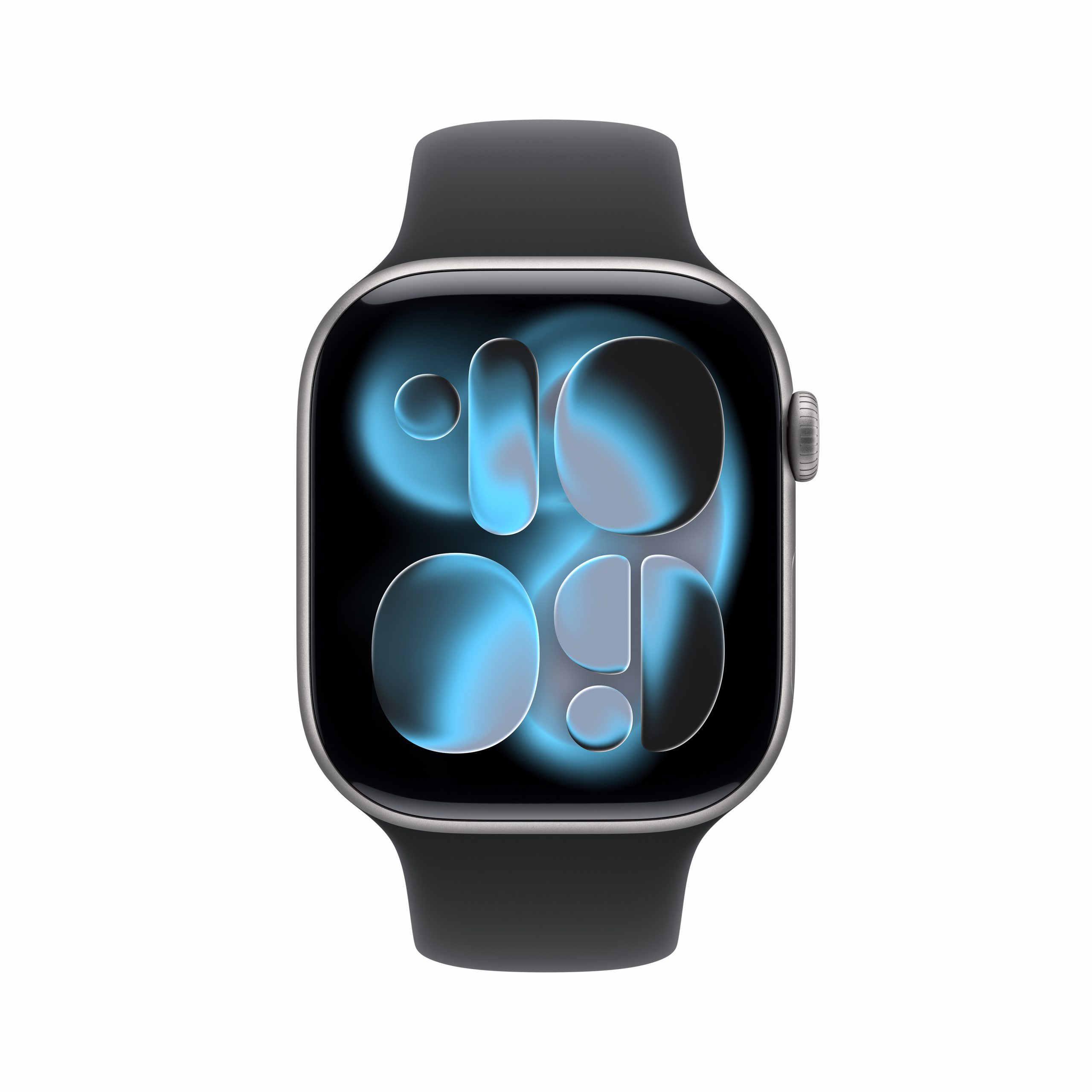 Apple MEV44QLA Watch 11 Grigio Siderale Smartwatch 46MM GPS Sportband Nero M-L - immagine 2