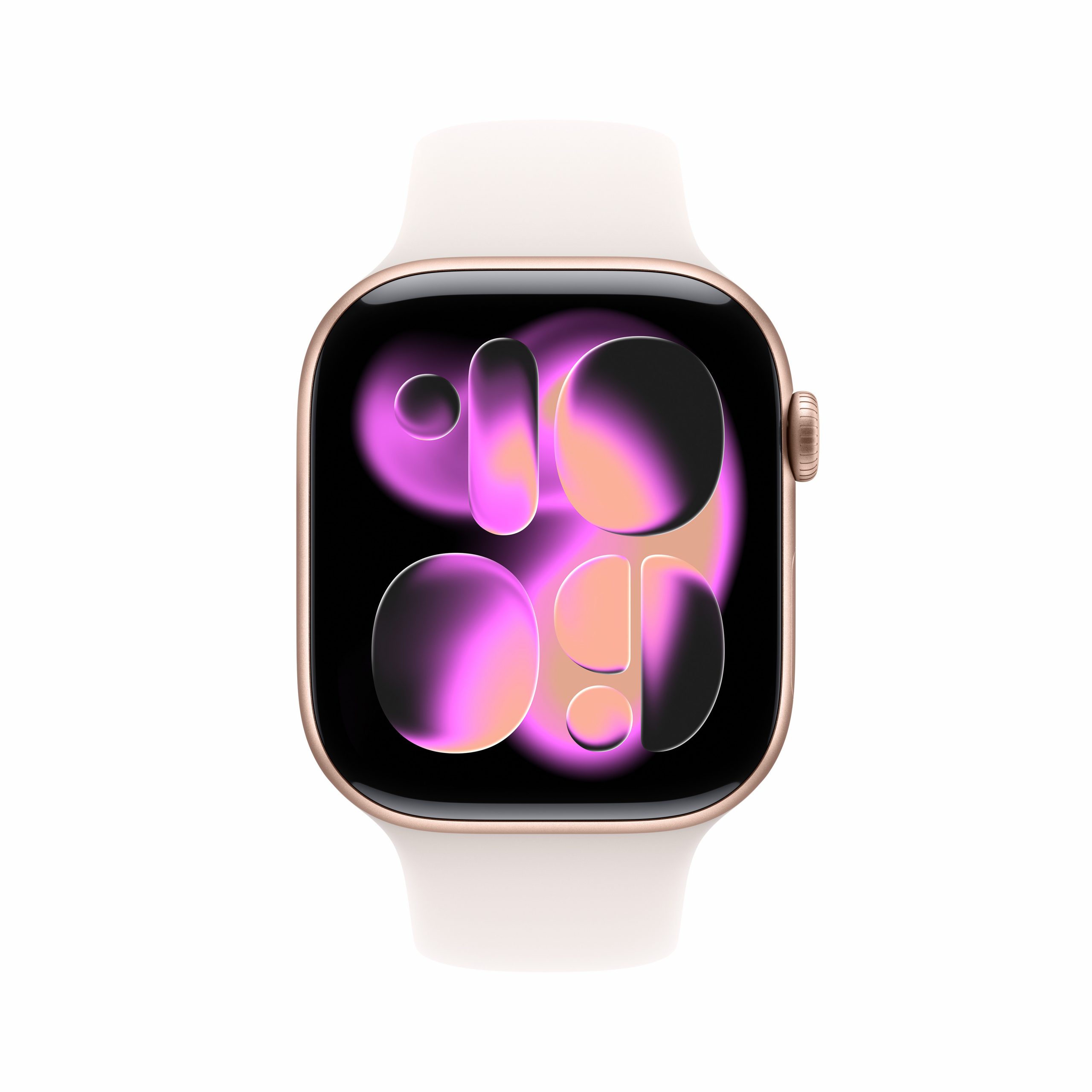 Apple MEV64QLA Watch 11 Rose Gold Smartwatch 46MM GPS Sportband Rosa Fard S-M - immagine 2