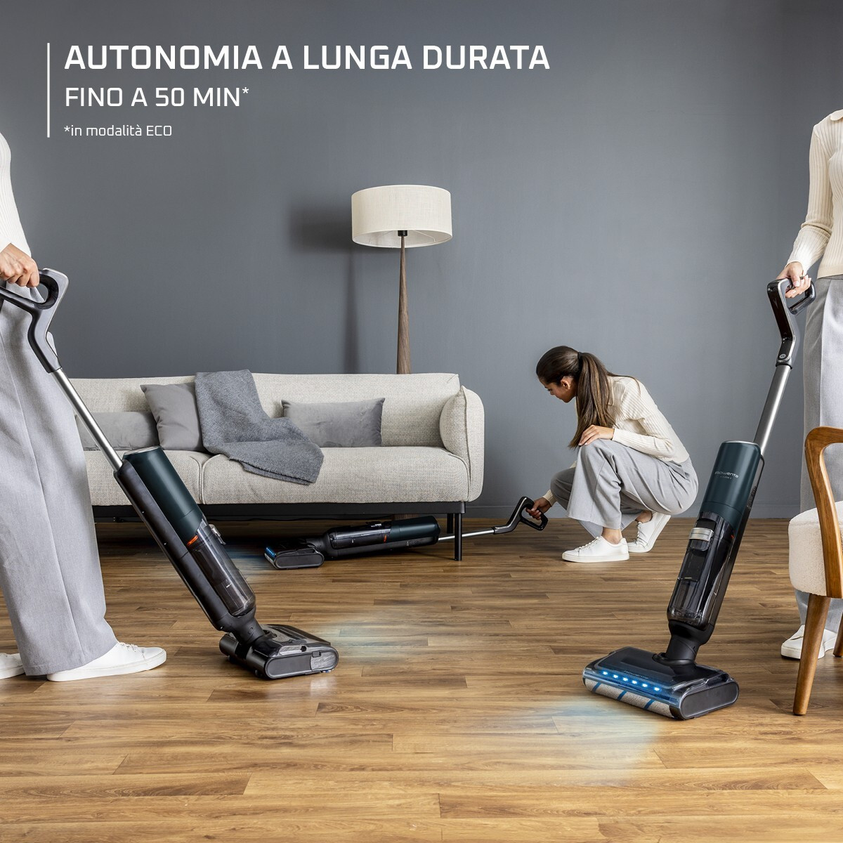Rowenta GZ5736 X-Clean 7 Aspirapolvere Lavapavimenti con 2 Serbatoi - immagine 3