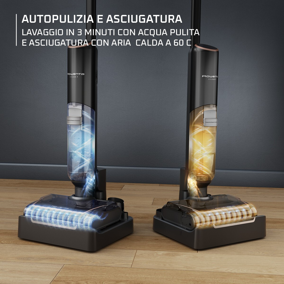 Rowenta GZ5736 X-Clean 7 Aspirapolvere Lavapavimenti con 2 Serbatoi - immagine 6