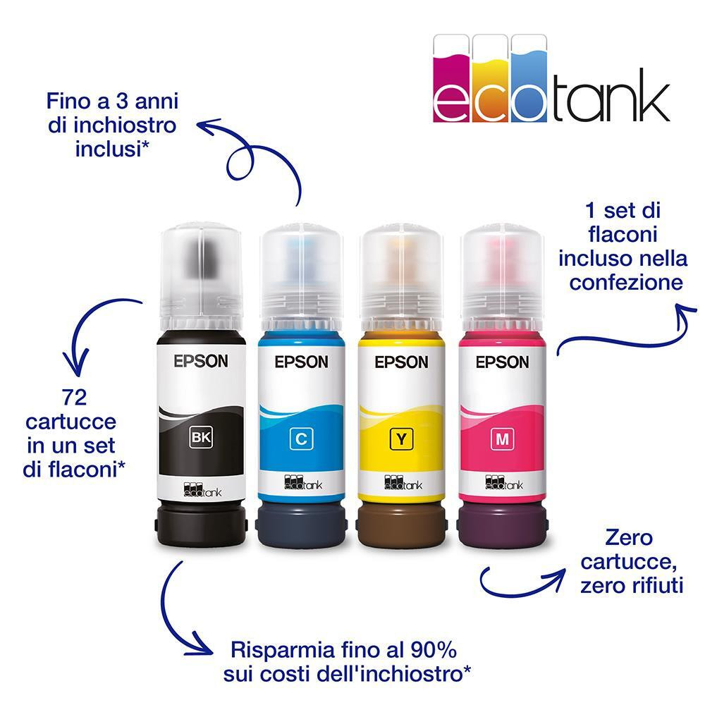 Epson Ecotank ET-1810 Stampante Inkjet Wi-Fi con 4 Serbatoi - immagine 3