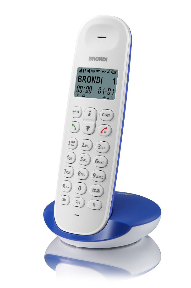Brondi Lotus Bianco-Blu Cordless ECO DECT - immagine 2