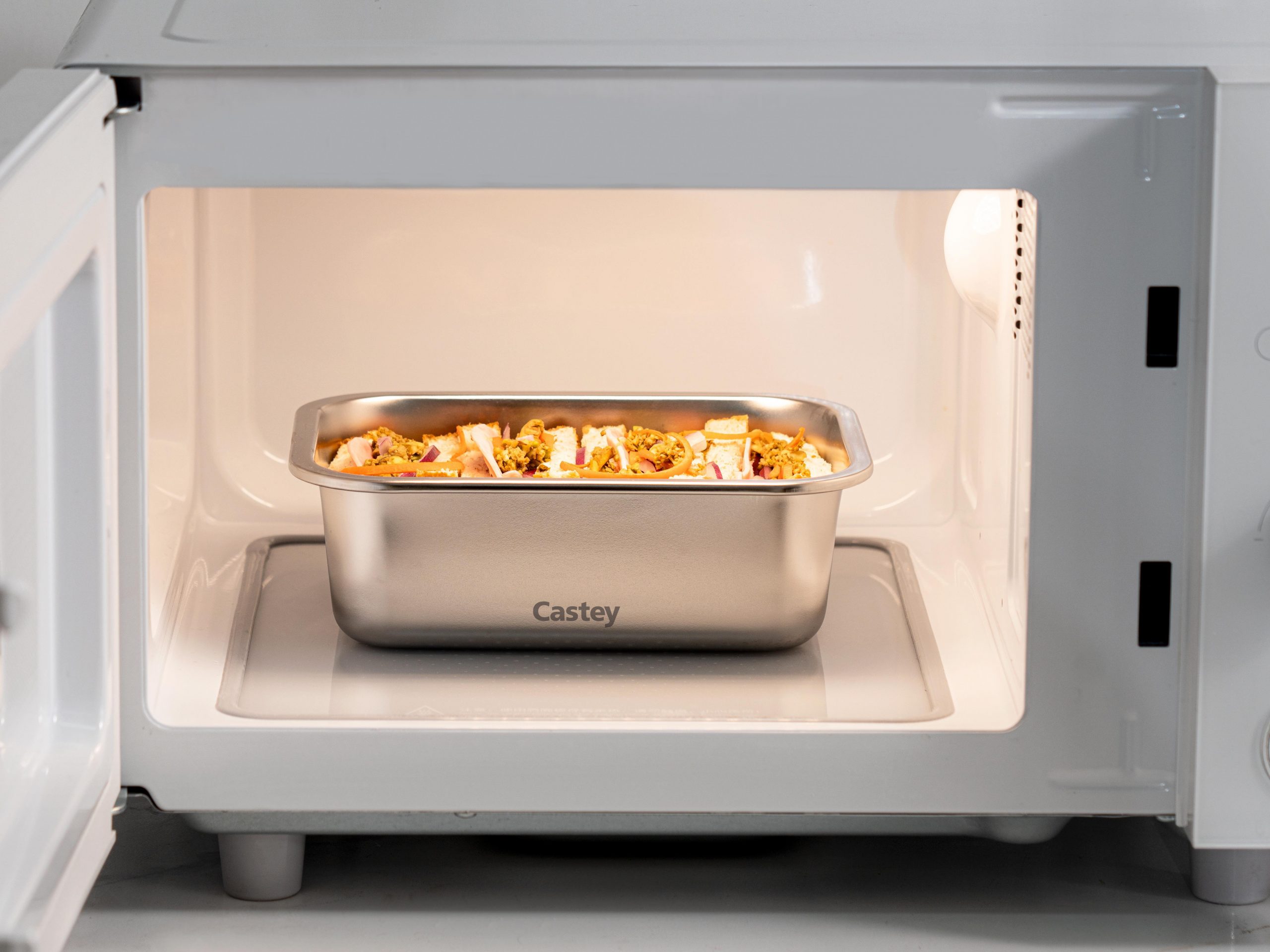 Castey SCA1200 Contenitore Inox Rettangolare 1200ML con Coperchio Ermetico - immagine 4
