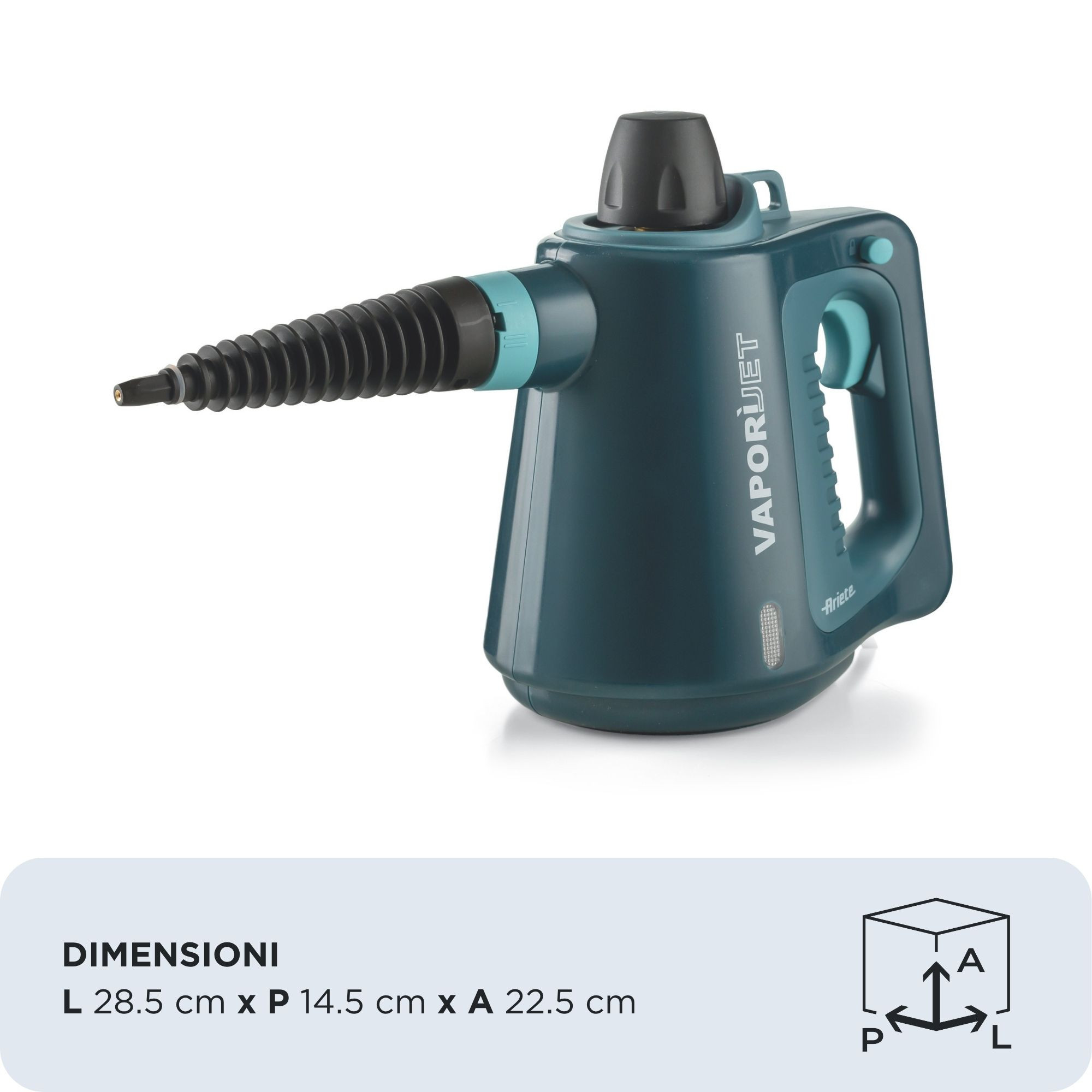 Ariete Vapori Jet Blue Pulitore a Vapore Portatile 1050W 250ML - immagine 2