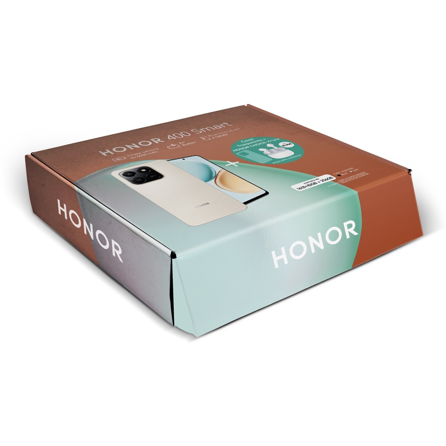 Honor H400 Smart Gold Smartphone 8GB 256GB con Auricolari Choice X7 Lite e Cover - immagine 2