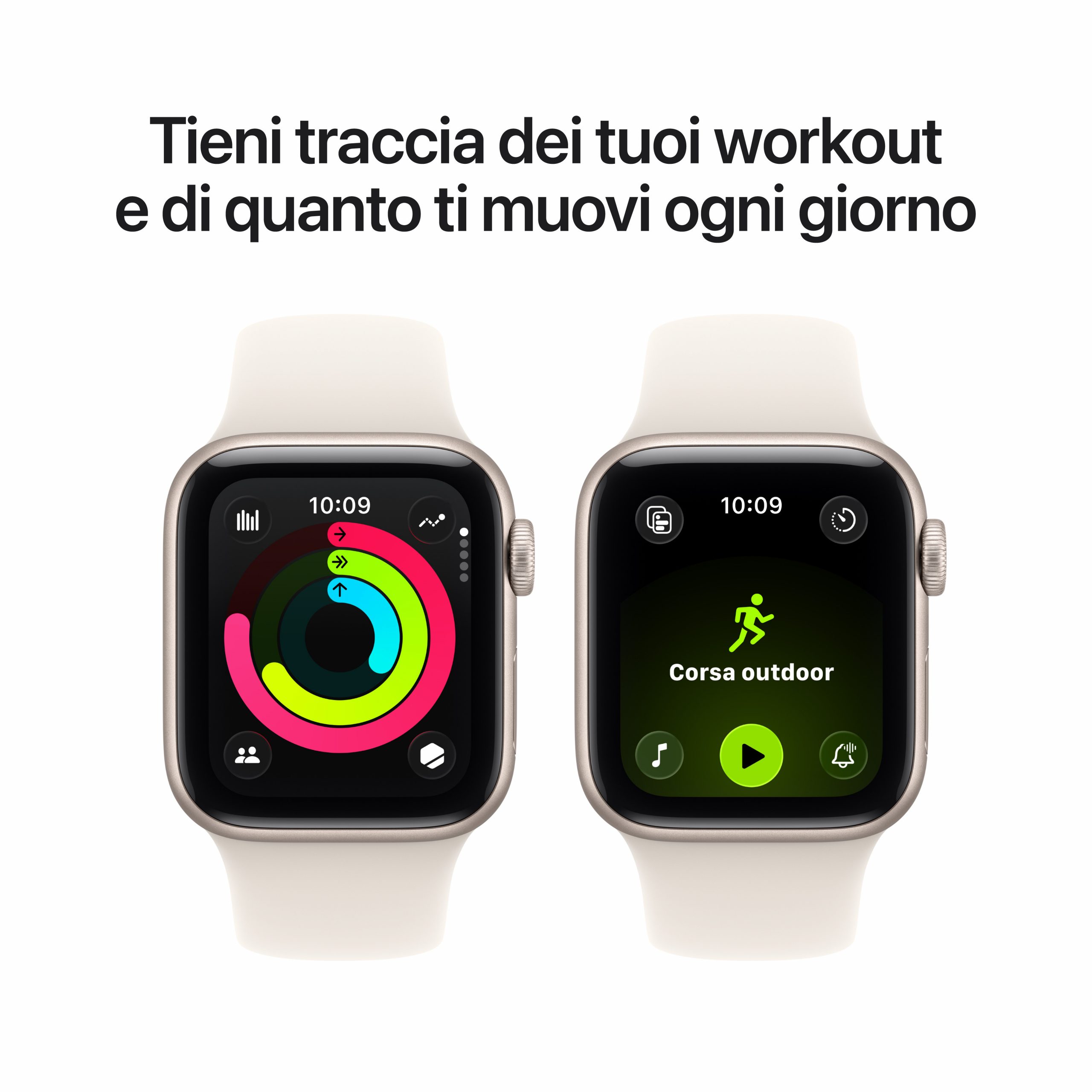 Apple MEH34QLA Apple Watch SE 3 Galassia Smartwatch 40MM GPS Sportband S-M - immagine 6
