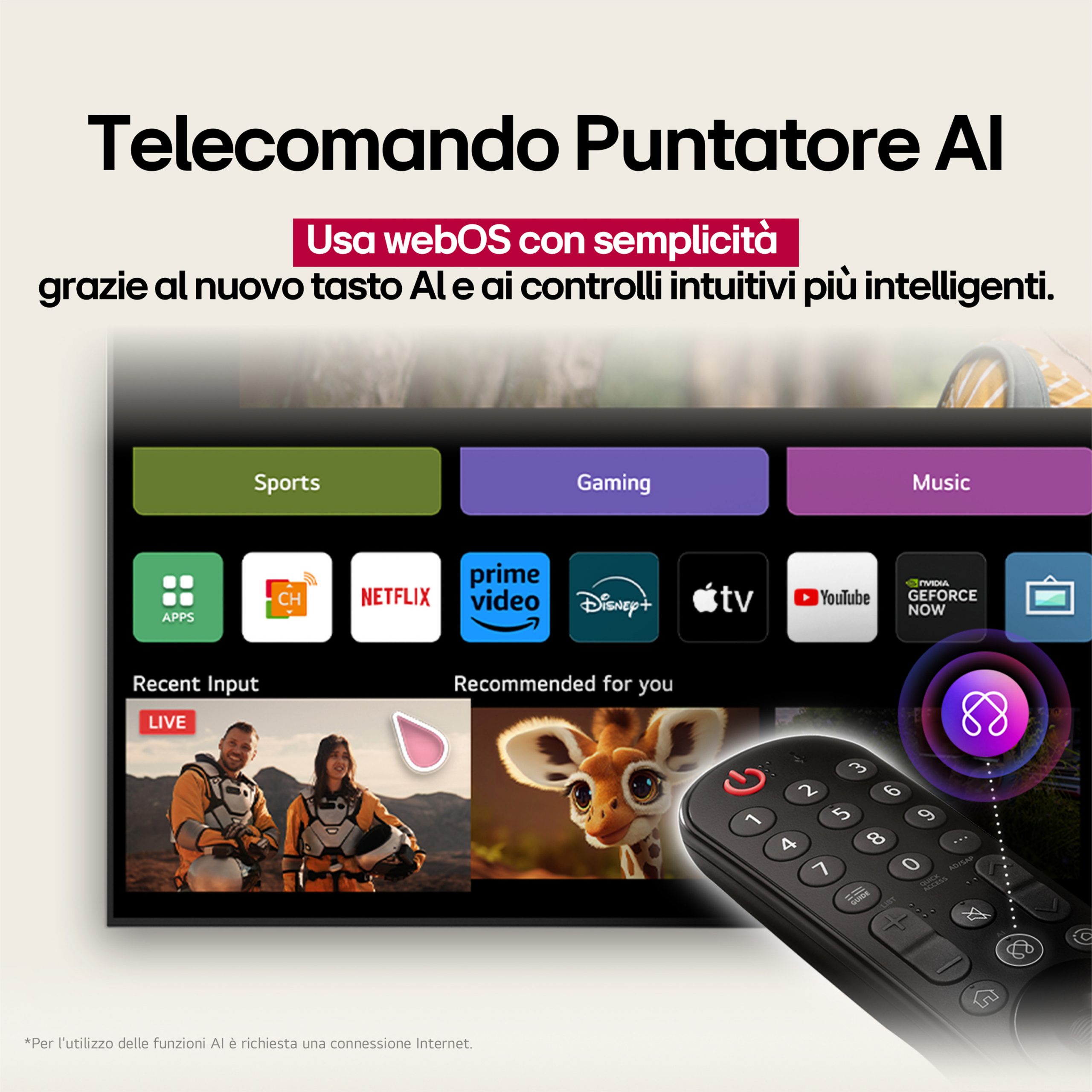 LG 43QNED70A6A Smart V LED QNED 43 Pollici UHD 4K Webos TV - immagine 2