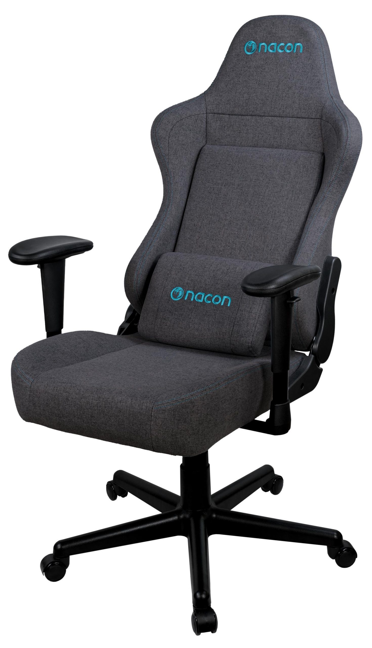 Nacon PCCH380 Grigio Scuro Sedia Gaming in Tessuto con Braccioli Reclinabile - immagine 3