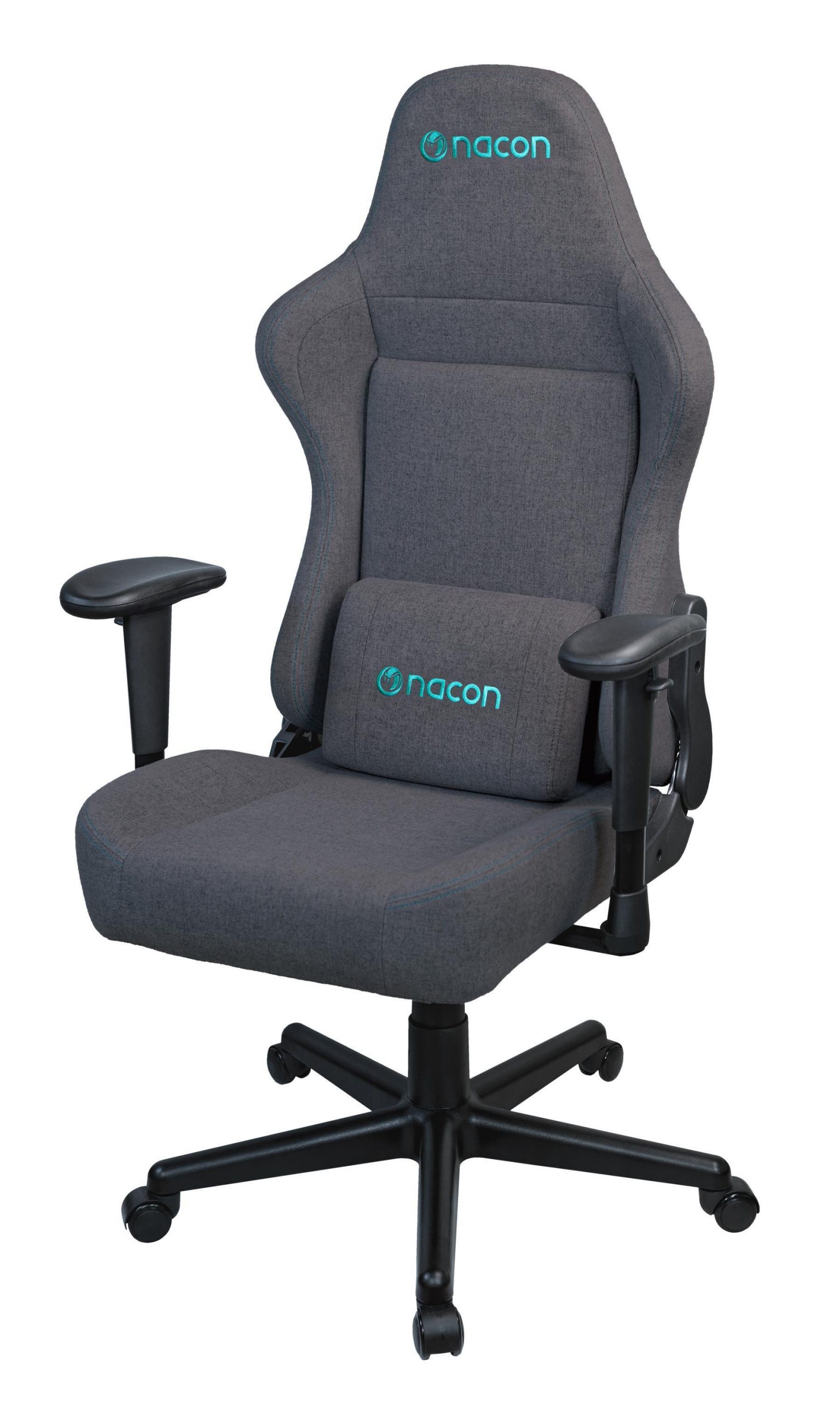 Nacon PCCH380 Grigio Scuro Sedia Gaming in Tessuto con Braccioli Reclinabile - immagine 4