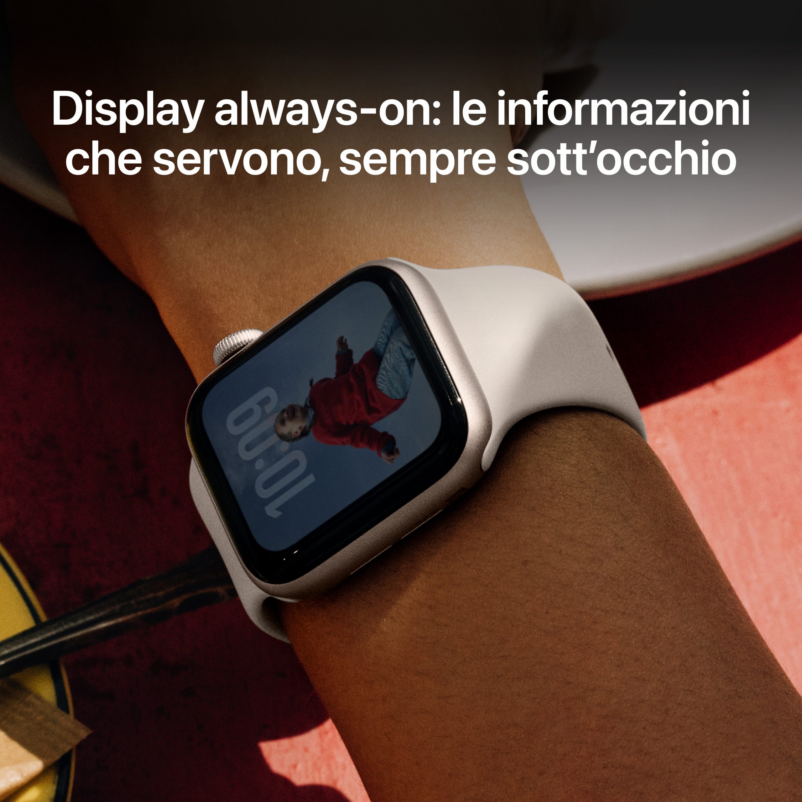 Apple MEHN4QLA Apple Watch SE 3 Mezzanotte Smartwatch 44MM GPS Sportband S-M - immagine 5