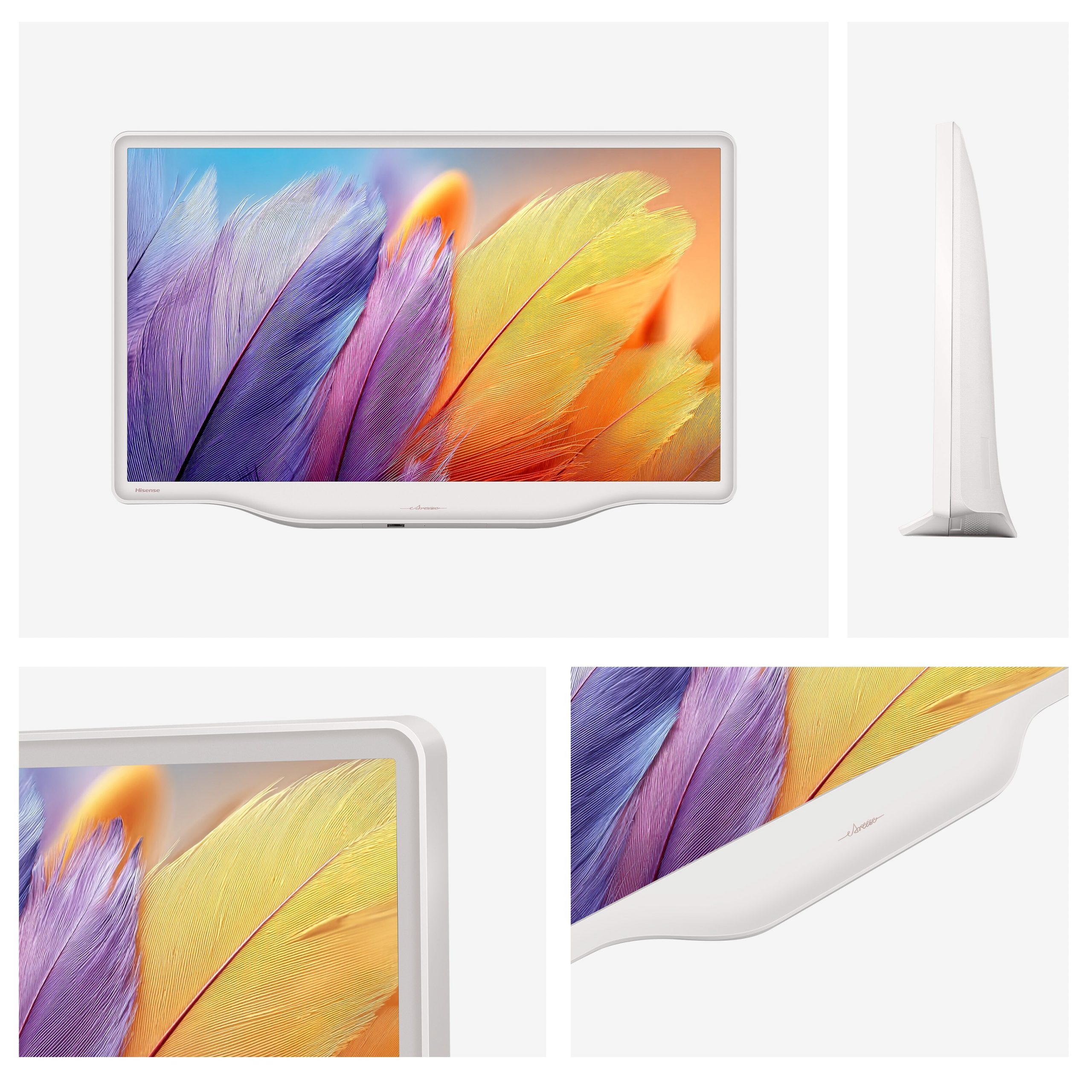 Hisense 32S5Q Bianco Smart TV Qled 32 Pollici FHD Vidaa Deco TV - immagine 2