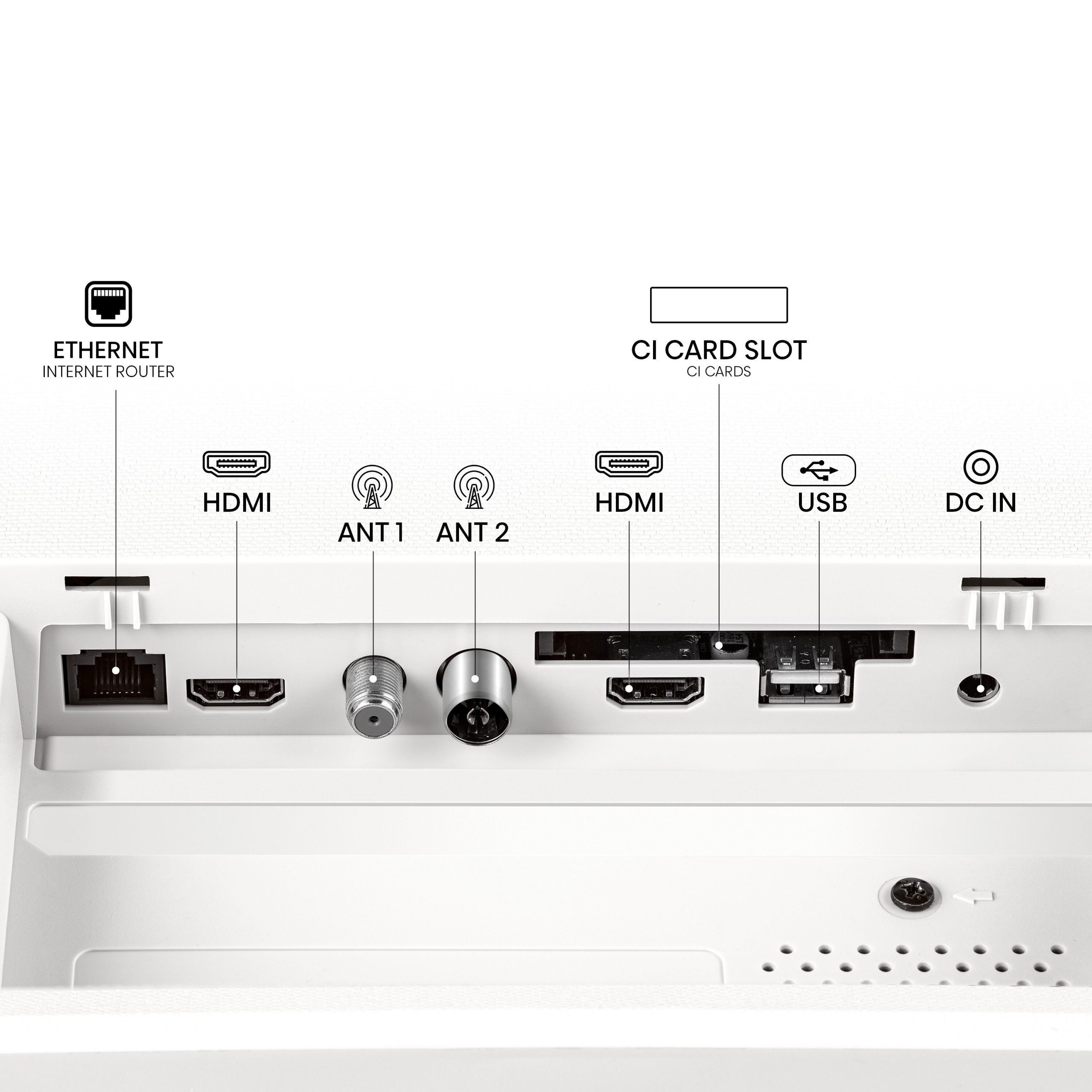 Hisense 32S5Q Bianco Smart TV Qled 32 Pollici FHD Vidaa Deco TV - immagine 5