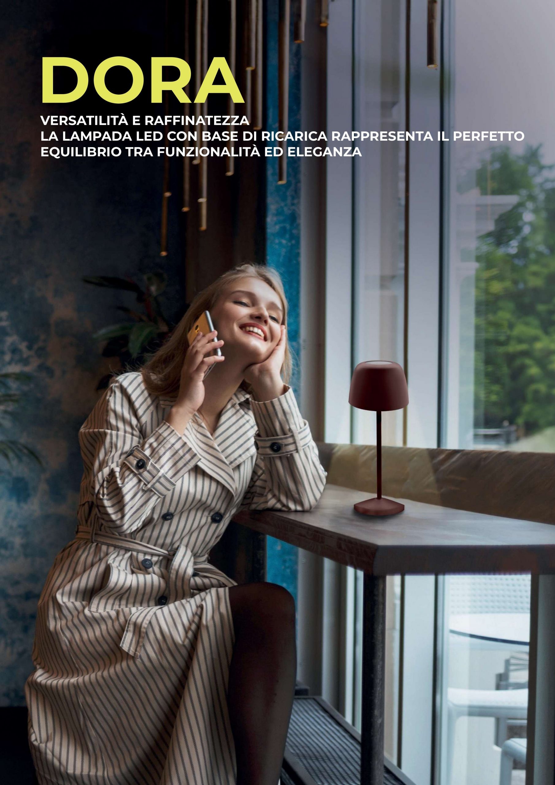 Majestic Dora CN Corten Lampada da Tavolo Ricaricabile - immagine 6