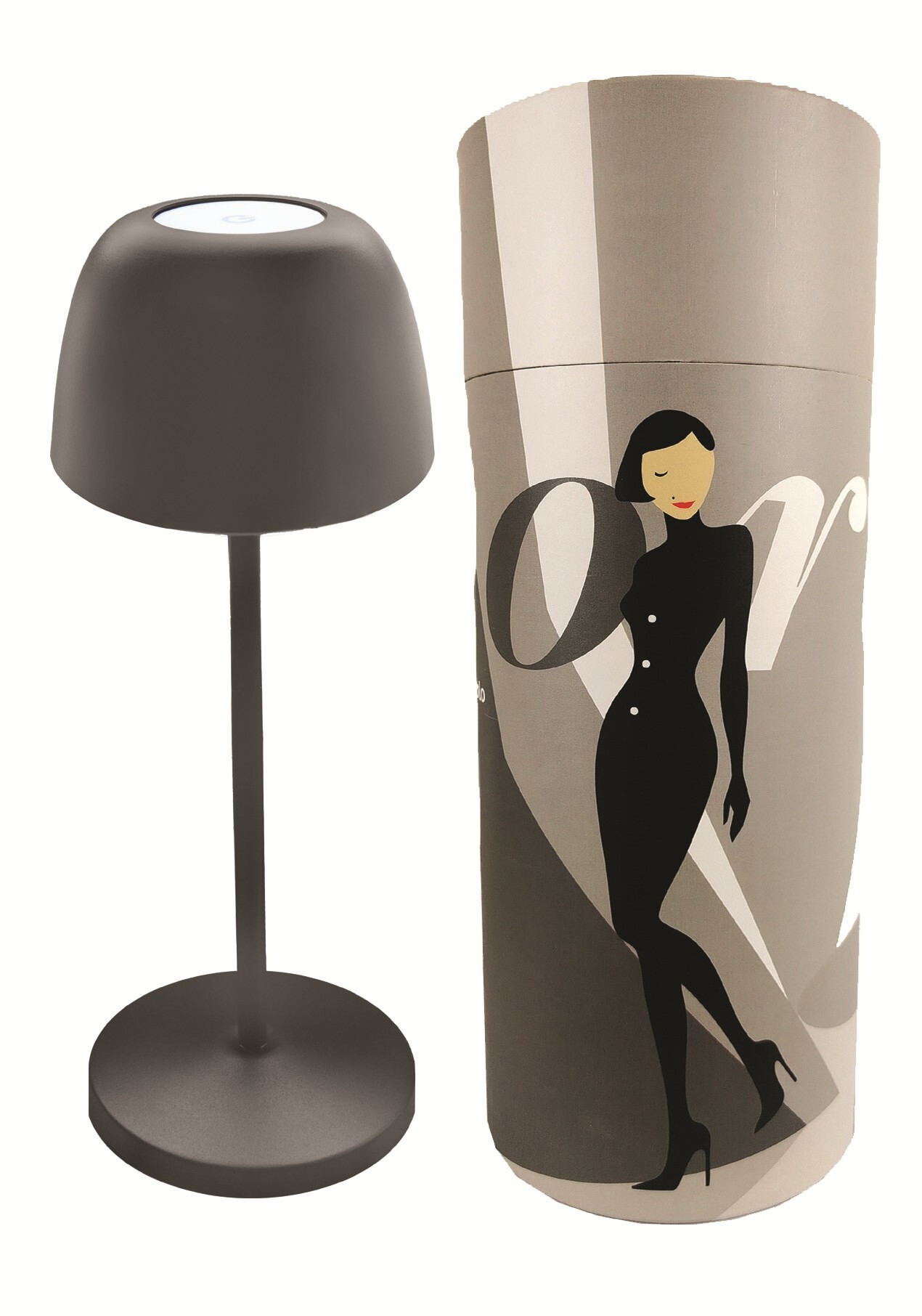 Majestic Dora GY Grigio Lampada da Tavolo Ricaricabile - immagine 2